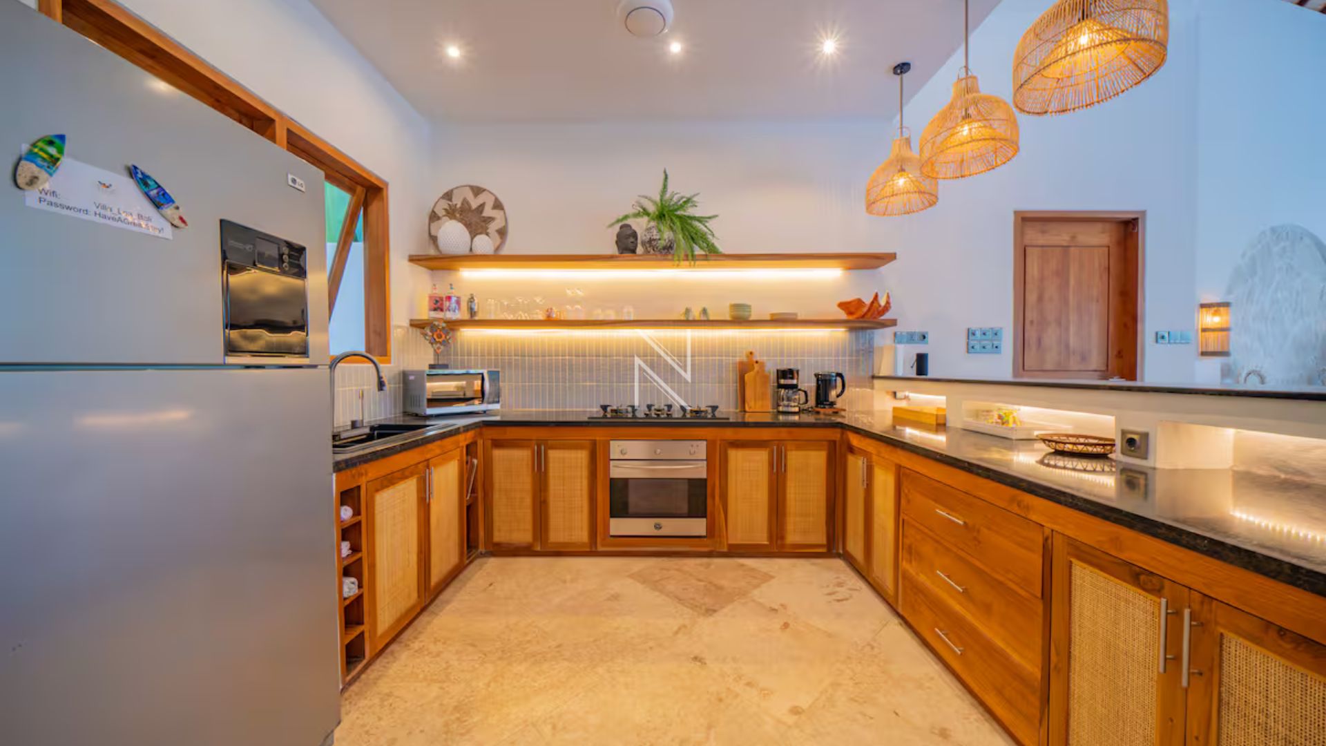 Lea Bali – Kitchen Area Expansive 7BR Home at Villa Lea Bali