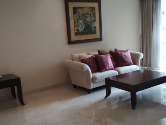 PAKUBUWONO RESIDENCE-2BR-LIVING AREA ANGLE 1