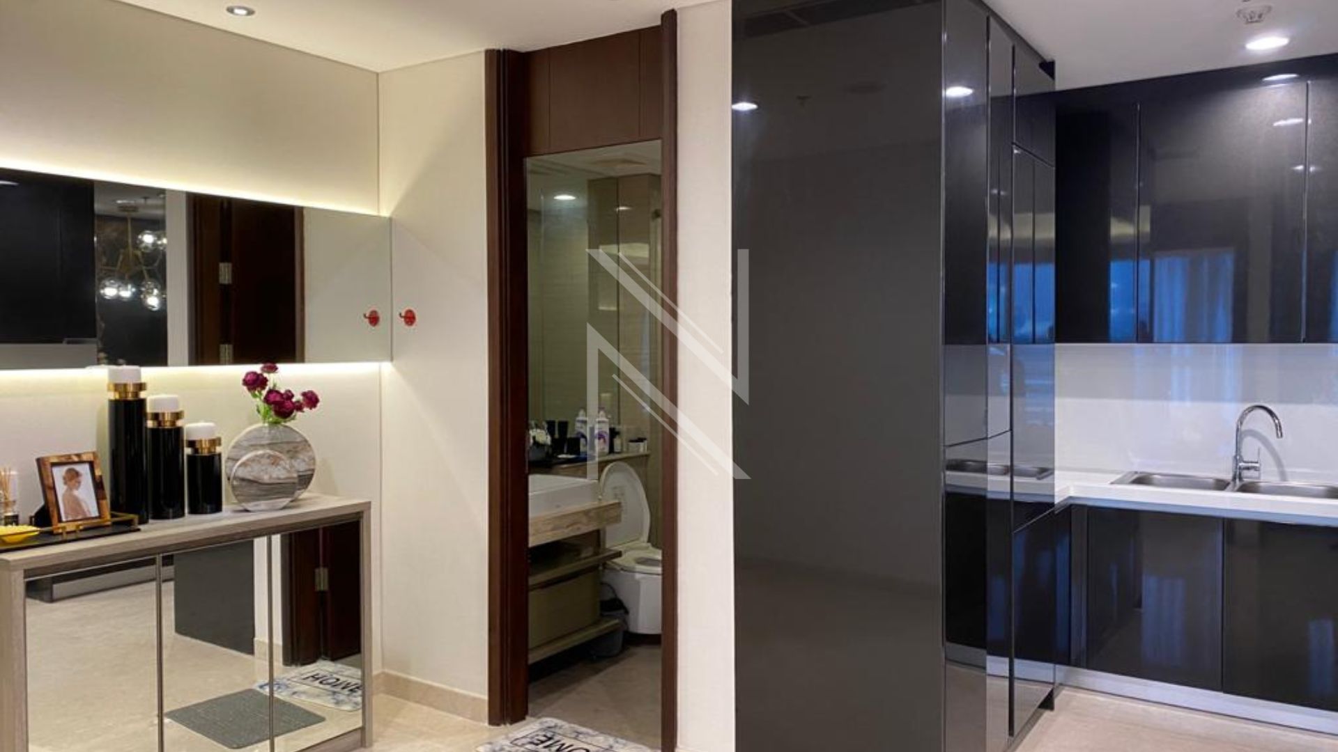 PONDOK INDAH – NO PDRES022 – KITCHEN_BATHROOM Elegant 2BR Stay at Pondok Indah Residence