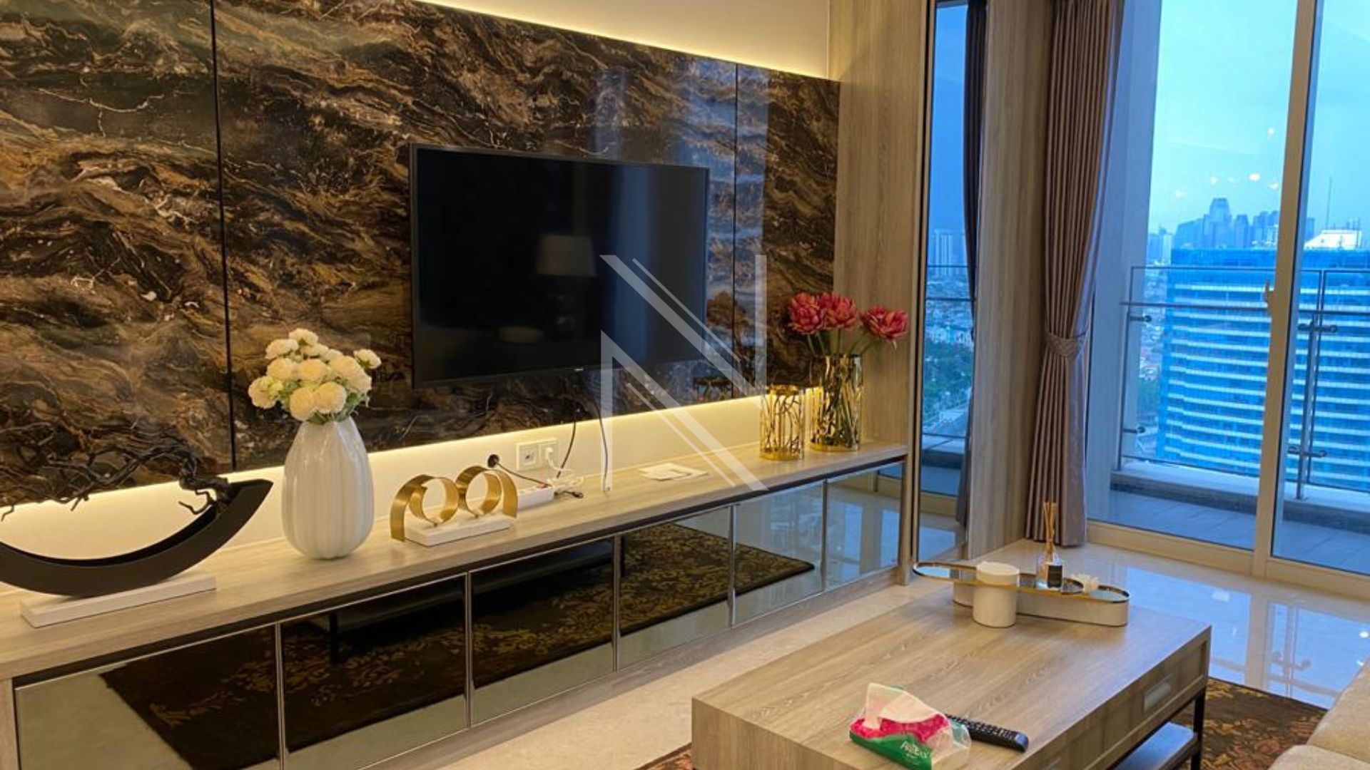 PONDOK INDAH – NO PDRES022 – LIVING-ROOM Elegant 2BR Stay at Pondok Indah Residence