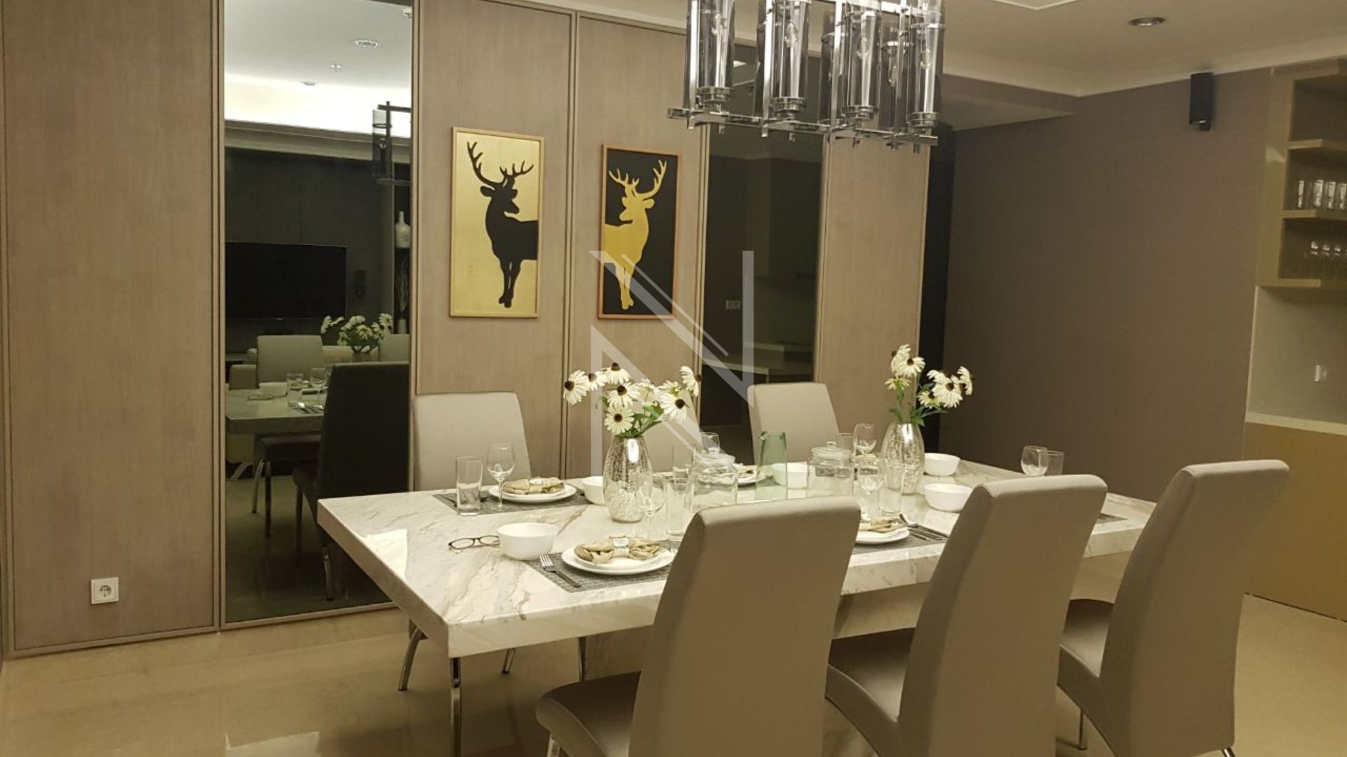 PONDOK INDAH – NO PDRES025 – DINING-AREA Prime 3BR Living Stay at Pondok Indah Residence
