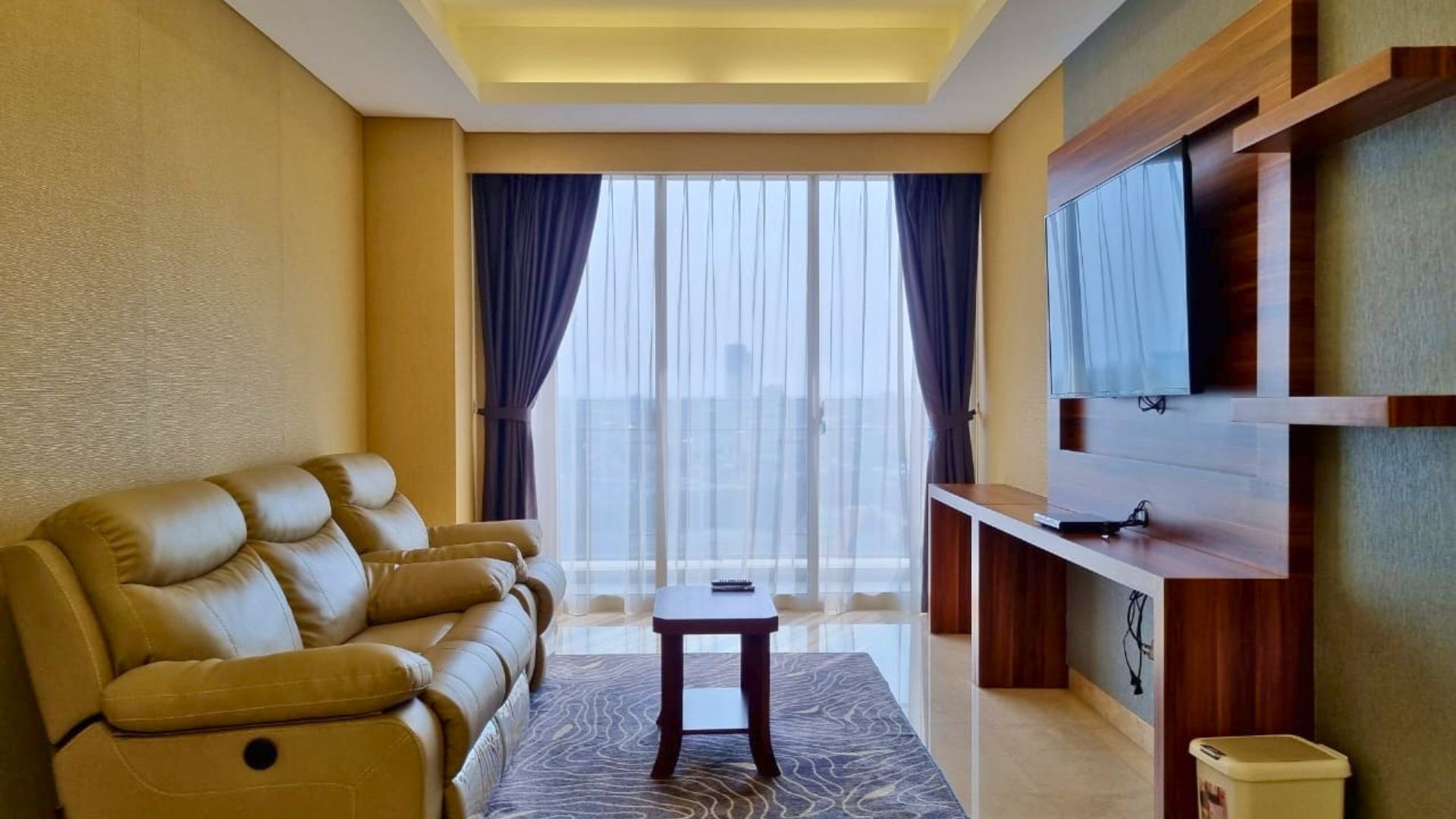 PONDOK INDAH RES – Living Area Rented Apartment South Jakarta Pondok Indah – Efficient 1BR Living Stay in Pondok Indah Residence