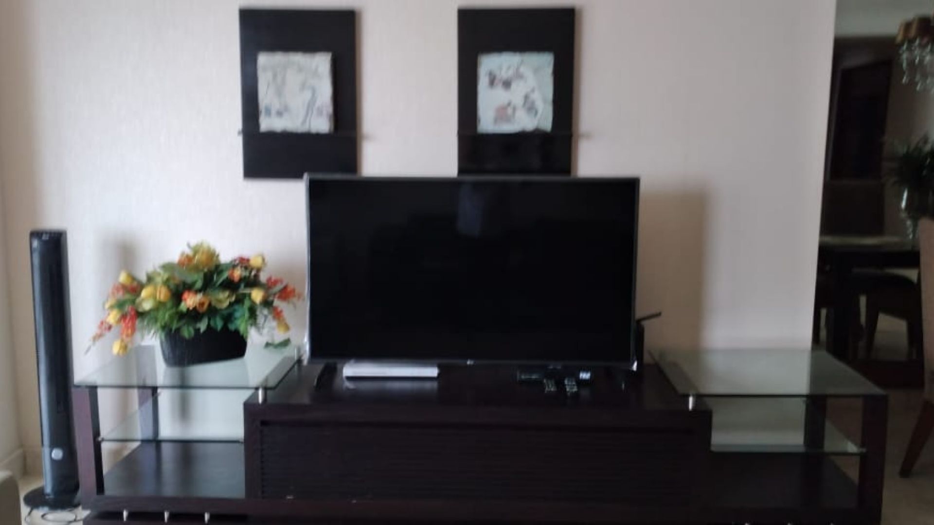 Pakubuwono Residence-3BR-Living room tv For Rent Apartment South Jakarta Kebayoran Baru – Spacious 3+1BR in Pakubuwono Residence