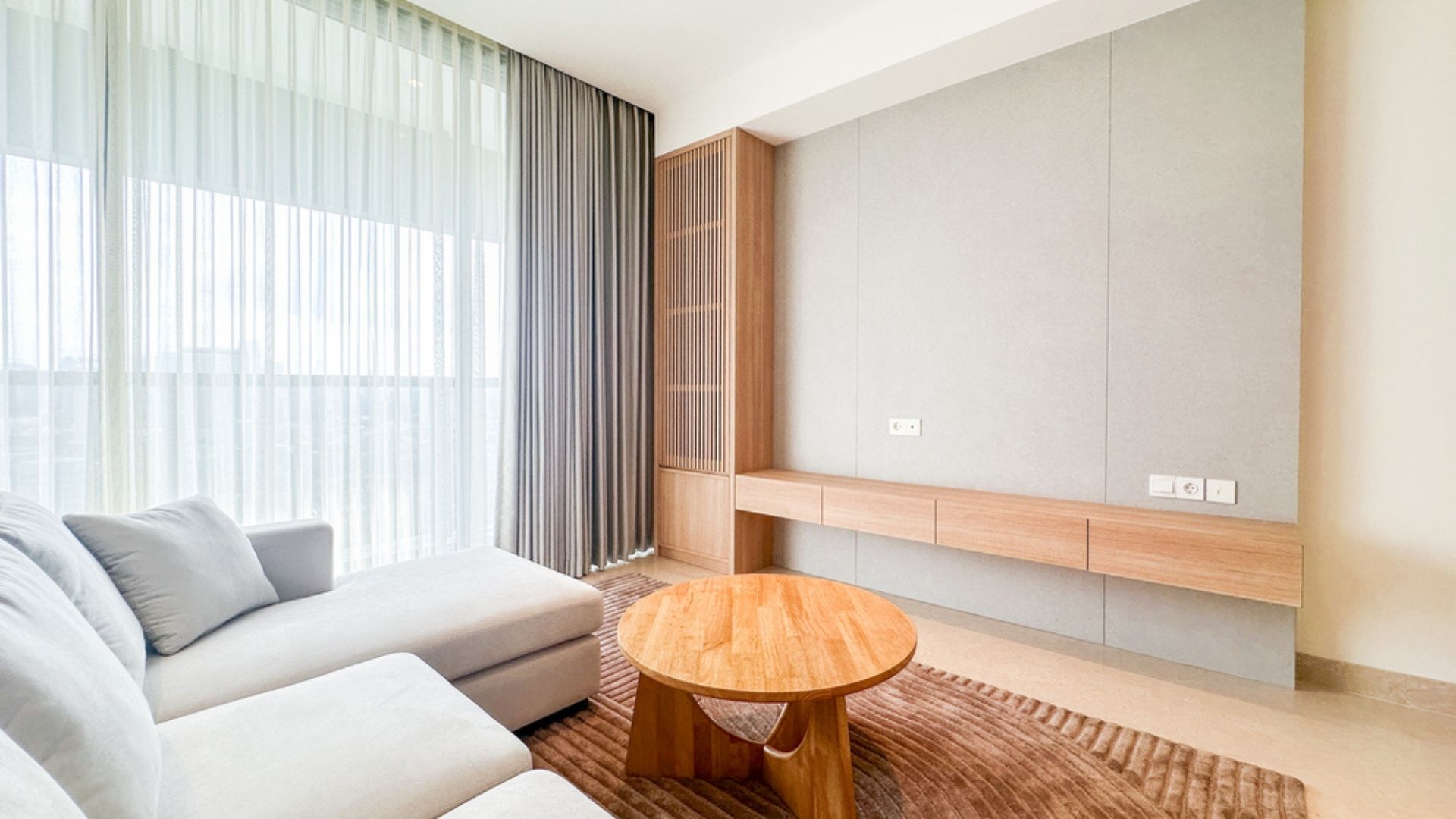 Casa Domaine-3BR-Living Room Area For Rent 3BR Apartment Casa Domaine Central Jakarta Sudirman CD015
