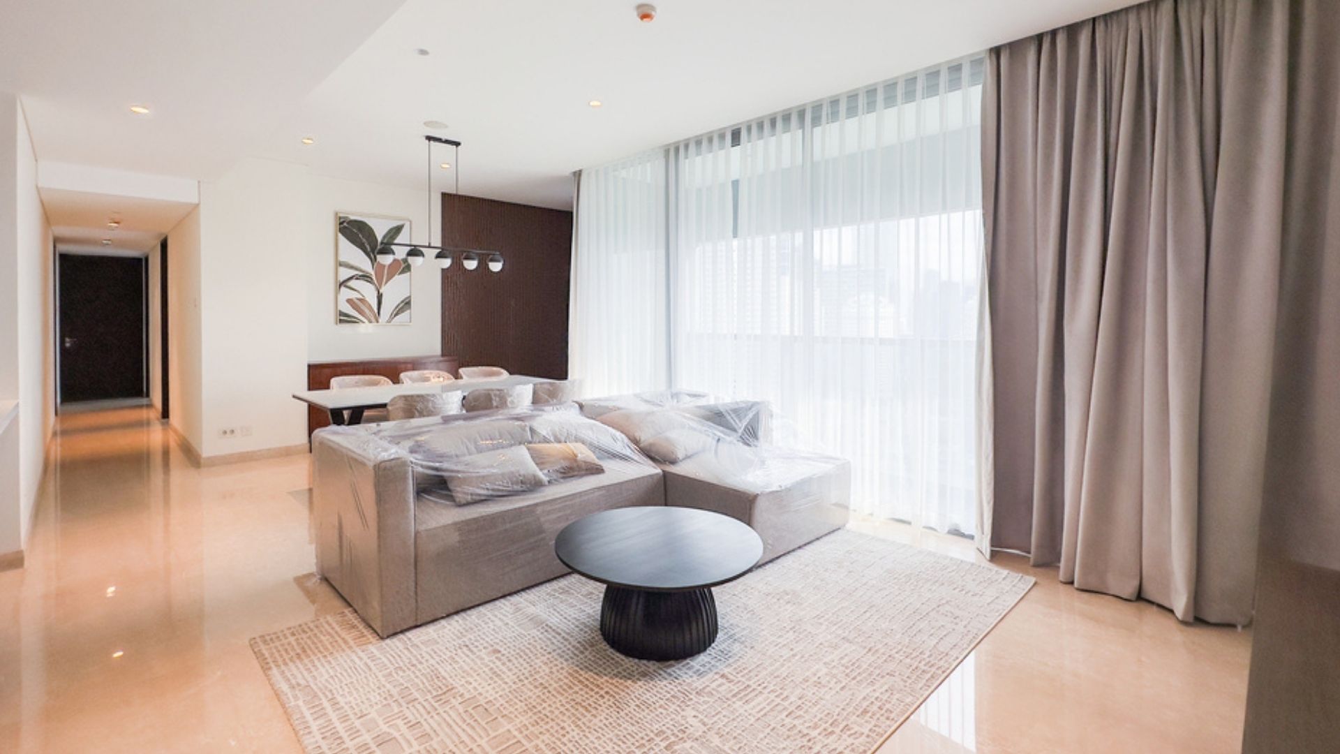 Casa Domaine-3BR-Spacious Living Room For Rent 3BR Apartment Casa Domaine Central Jakarta Sudirman CD017