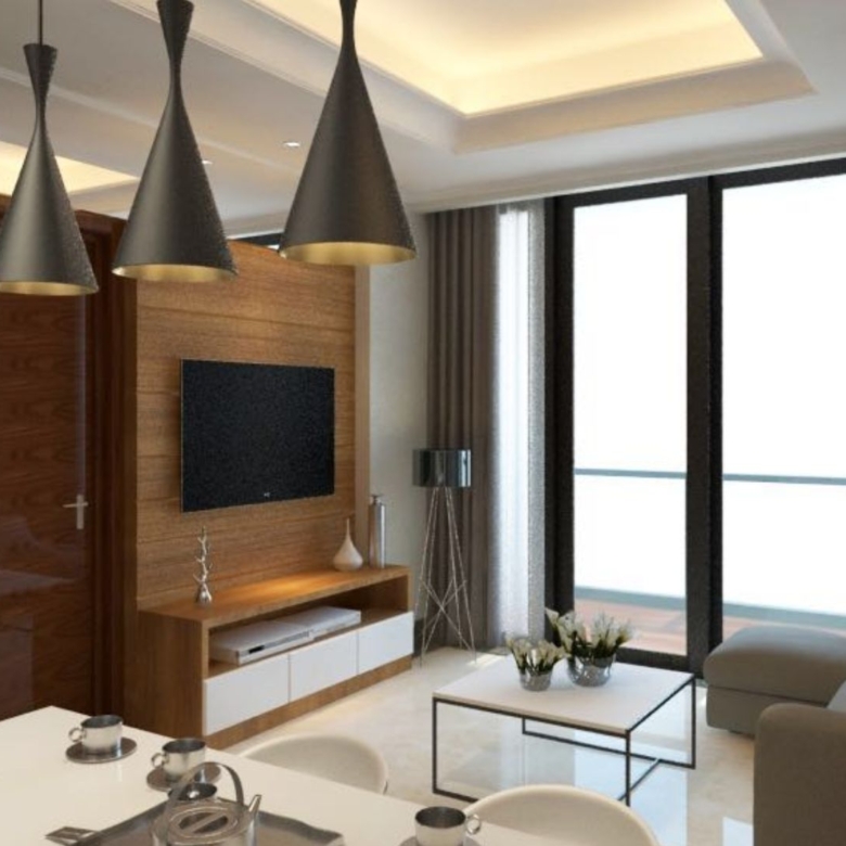 DISTRICT 8-2BR-LIVING AREA ANGLE 1