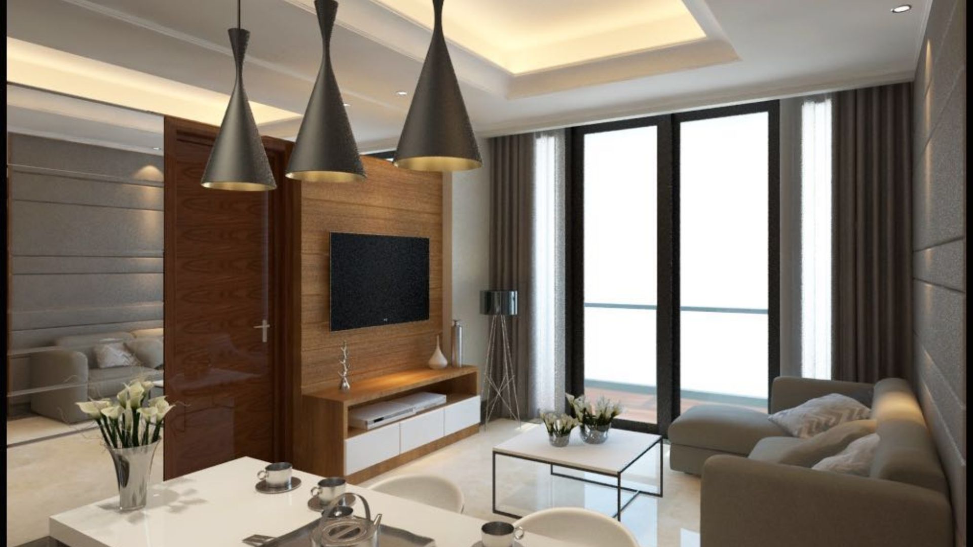 DISTRICT 8-2BR-LIVING AREA ANGLE 1