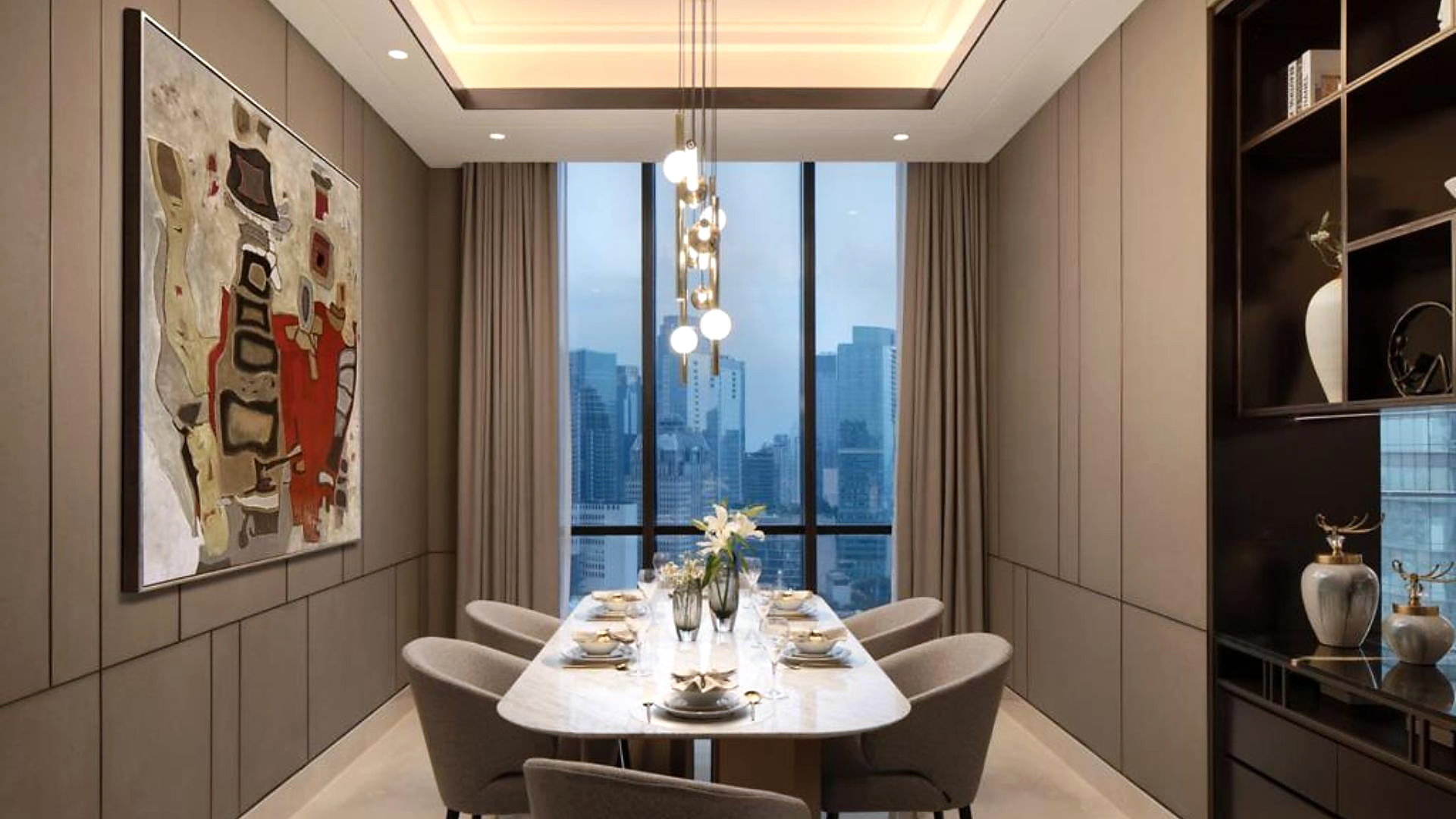 05_DINING_AREA_ARCHITECTURAL_CRISP For Rent 3BR Apartment Regent Residences South Jakarta Gatot Subroto RGT012