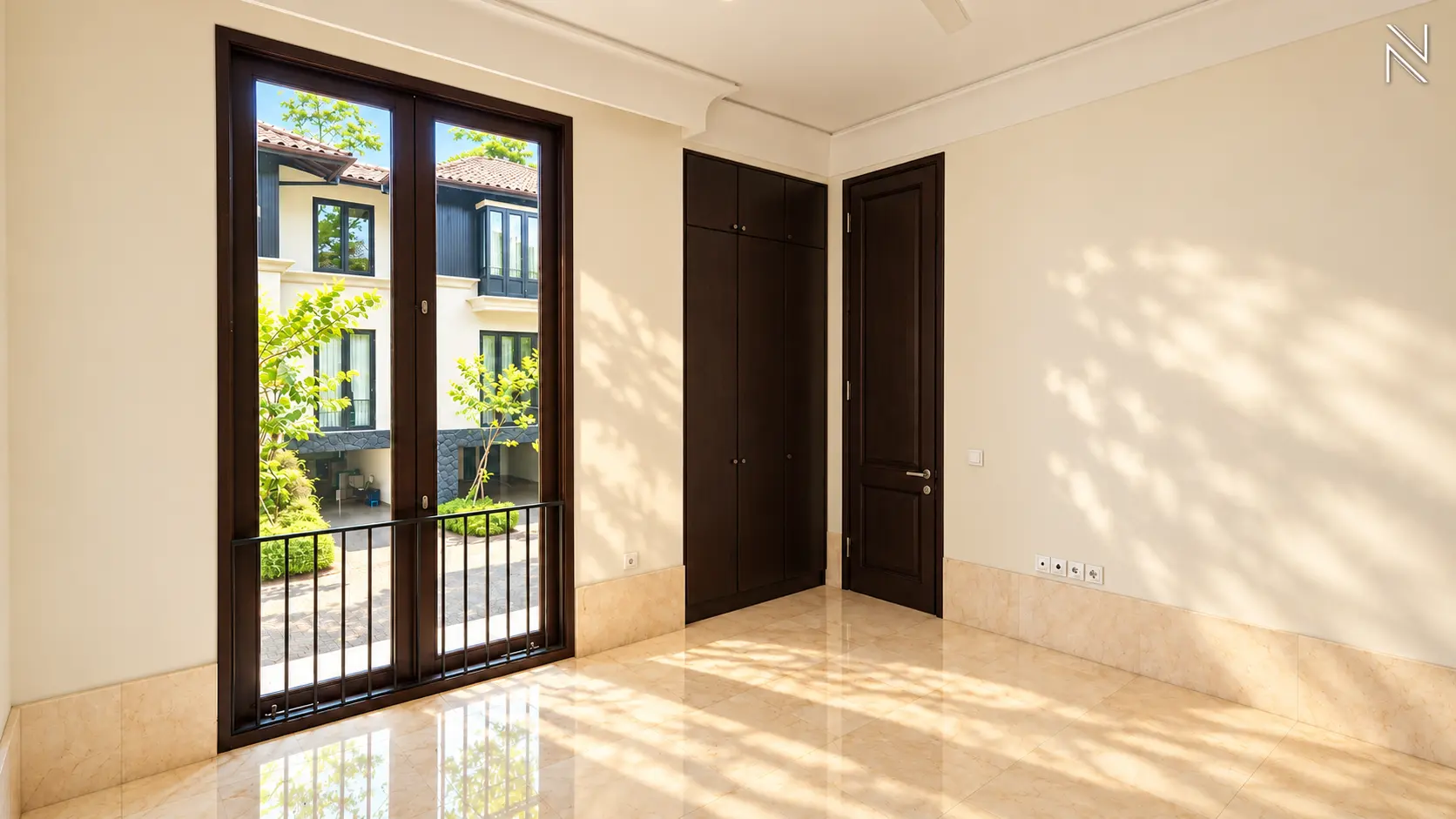 Atmaya Residence 9H – Bedroom (1) – Tropical Living For Rent 4BR House South Jakarta Pejaten PJTN135