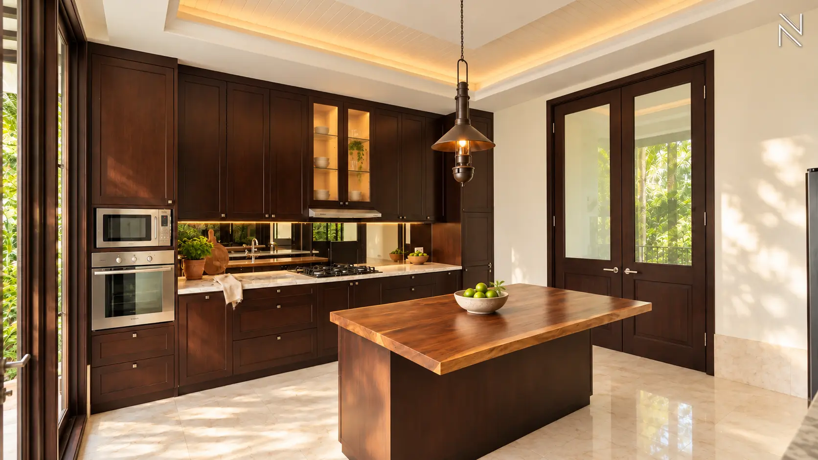 Atmaya Residence 9H – Kitchen Area (2) – Tropical Living For Rent 4BR House South Jakarta Pejaten PJTN135
