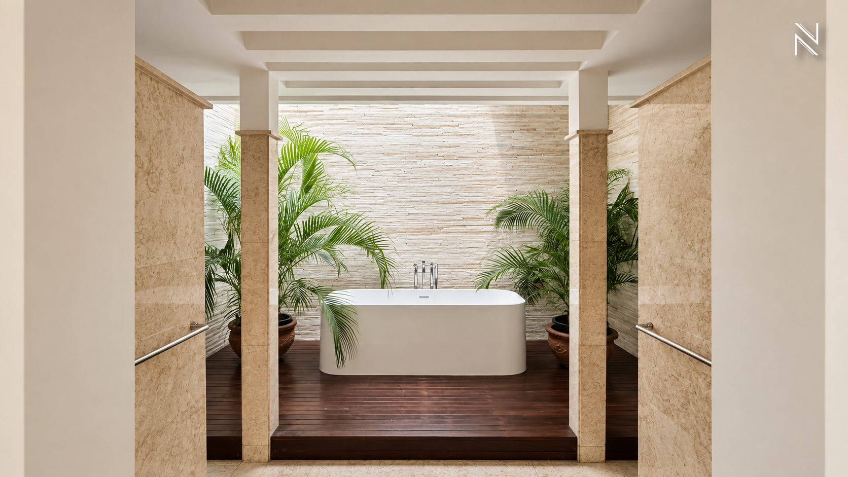 Atmaya Residence – KAV H – MASTER BATHROOM 2 For Rent 5BR House South Jakarta Cilandak CLD249