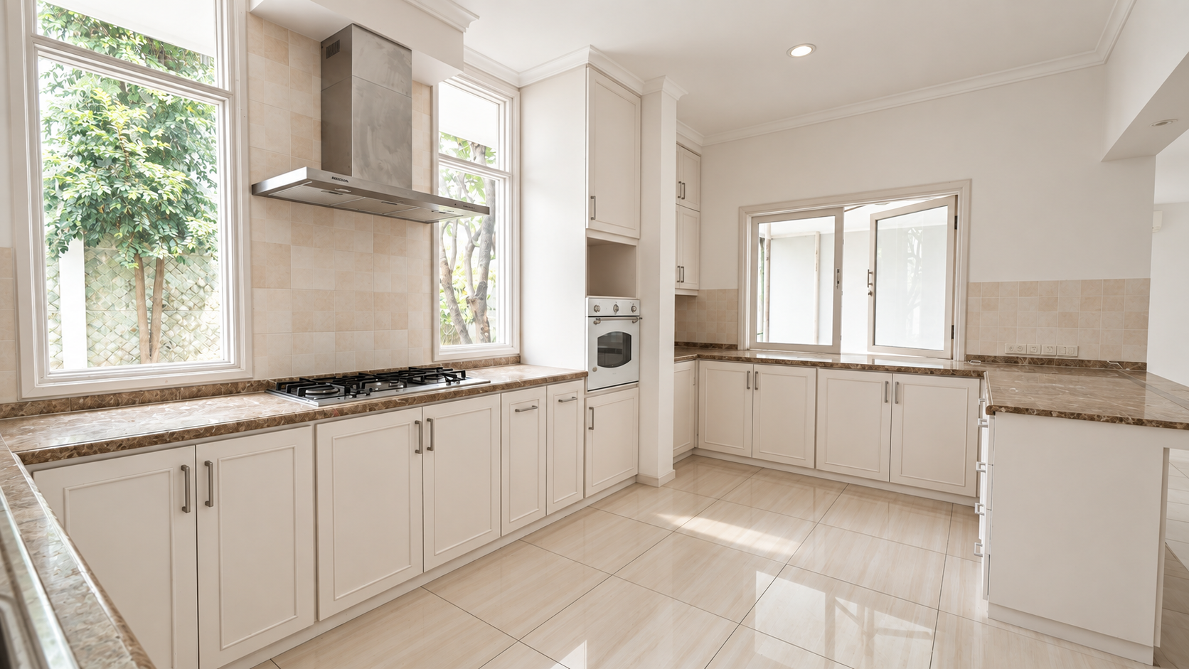 BLOK AA-5BR-KITCHEN AREA ANGLE 1 For Rent 4BR House South Jakarta Cipete CPT063