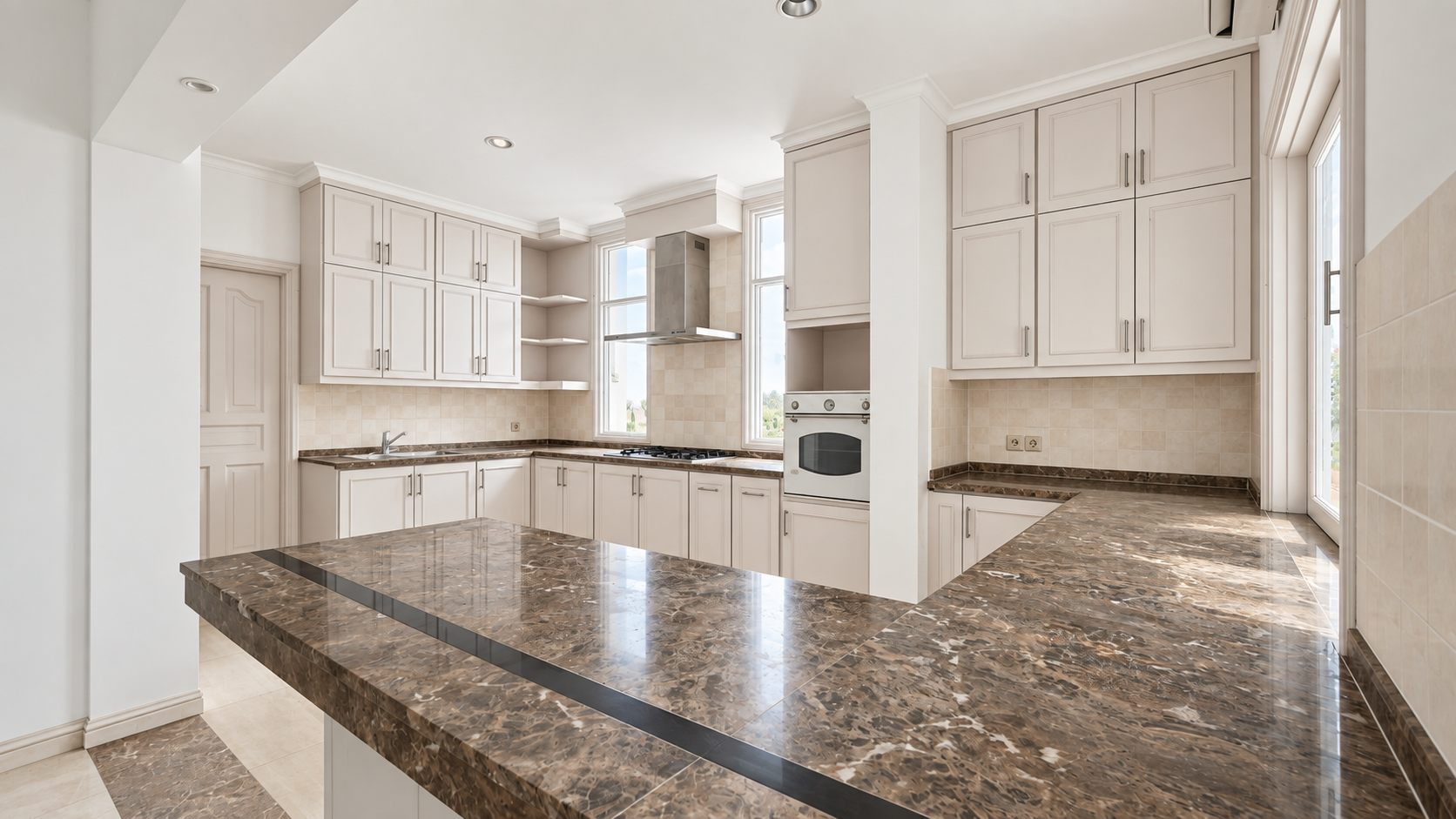 BLOK AA-5BR-KITCHEN AREA ANGLE 2 For Rent 4BR House South Jakarta Cipete CPT063