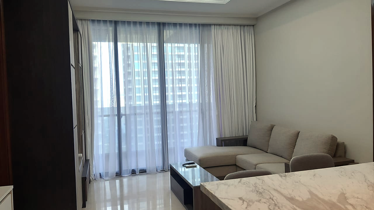 DISTRICT 8_2BR_LIVING_DINING_SOFT_CONTEMPORARY For Rent 2BR Apartment District 8 South Jakarta Senopati DSTC048