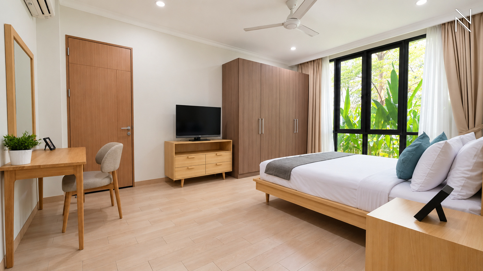 Executive Paradise – EP019 – bedroom (2) For Rent 3BR Apartment Executive Paradise Complex South Jakarta Cilandak EP019