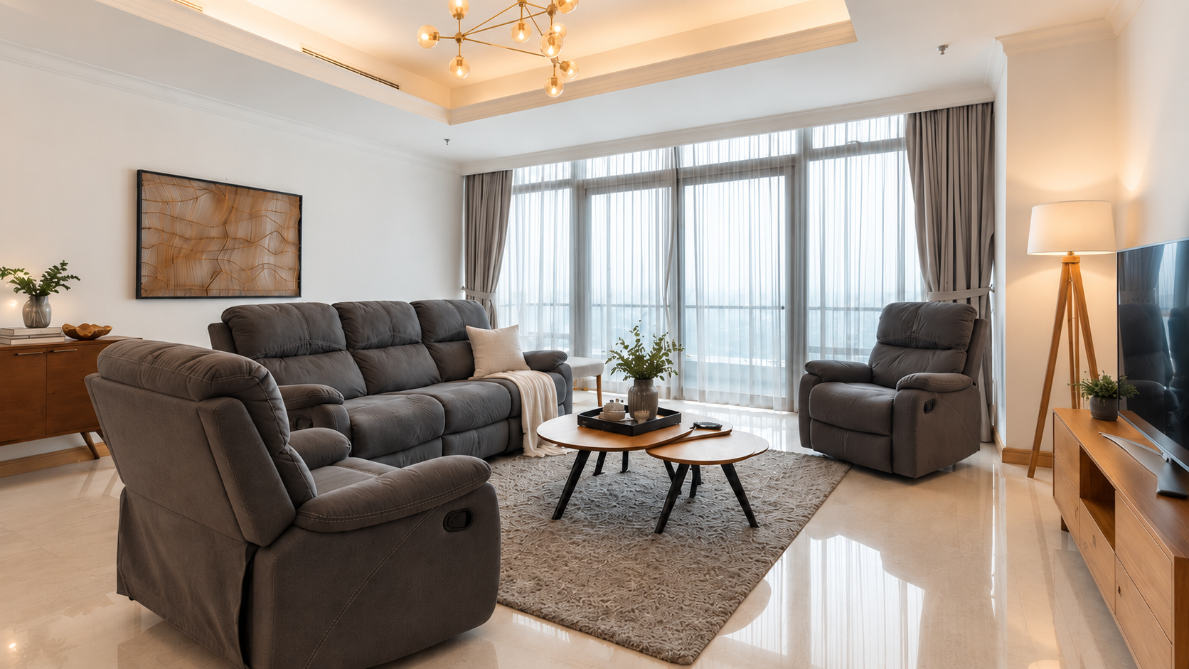 KEMPINSKI 39E-LIVING AREA 2 For Rent 3BR Apartment Kempinski Private Residence Central Jakarta Thamrin KEMP008-E