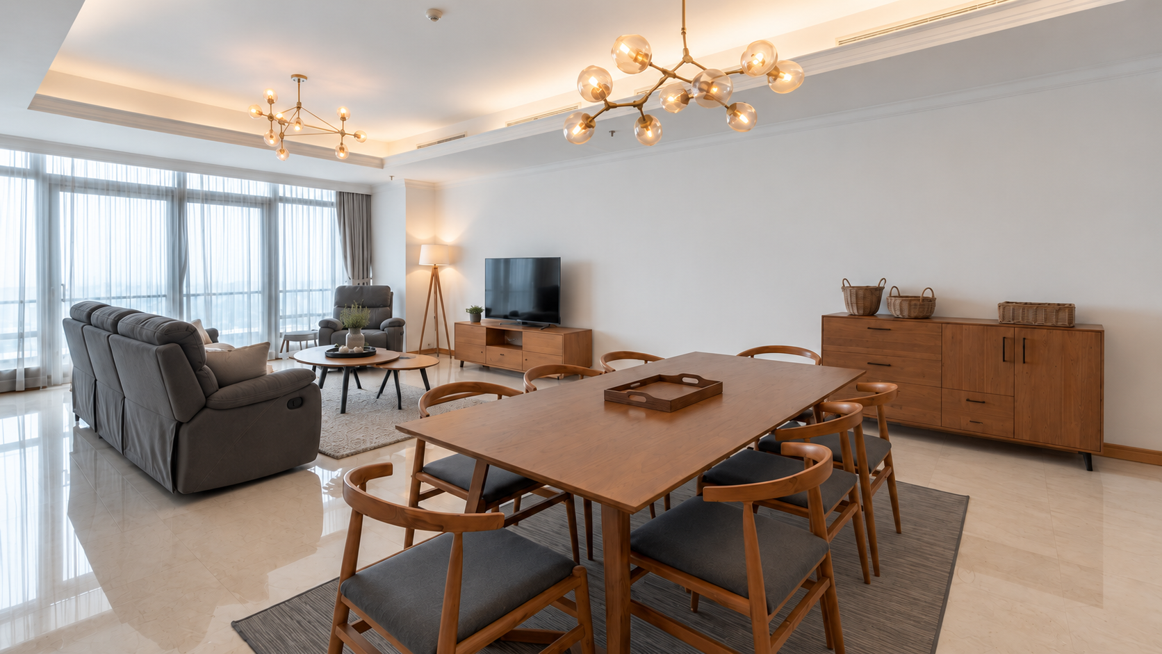 KEMPINSKI 39E-LIVING AREA For Rent 3BR Apartment Kempinski Private Residence Central Jakarta Thamrin KEMP008-E