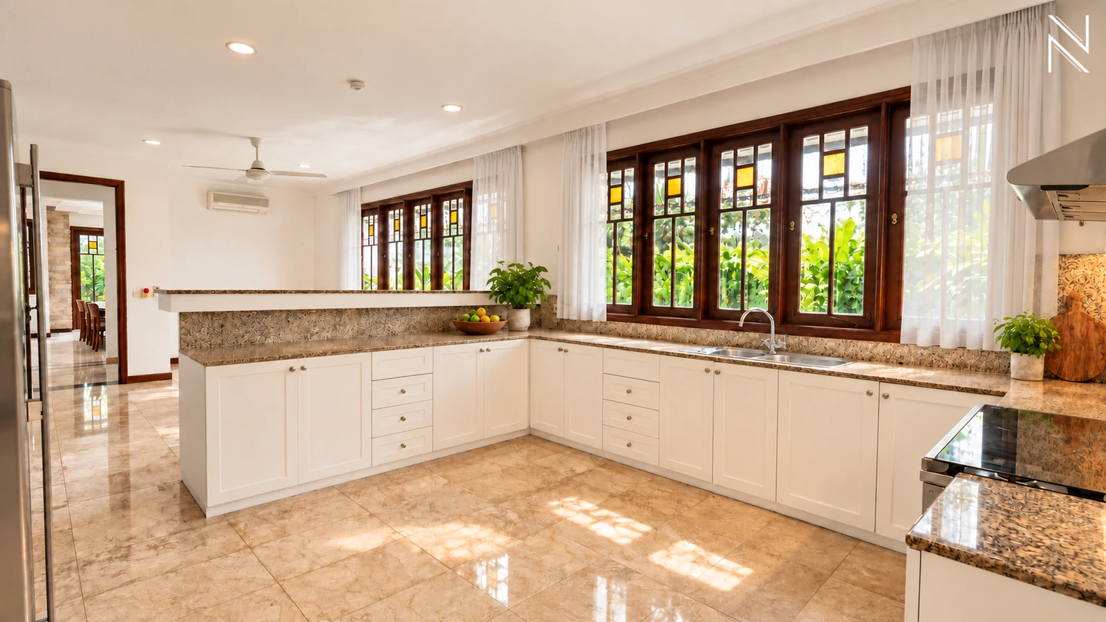 Palm Mansion – Kitchen For Rent 4BR House South Jakarta Lebak Bulus LBB024