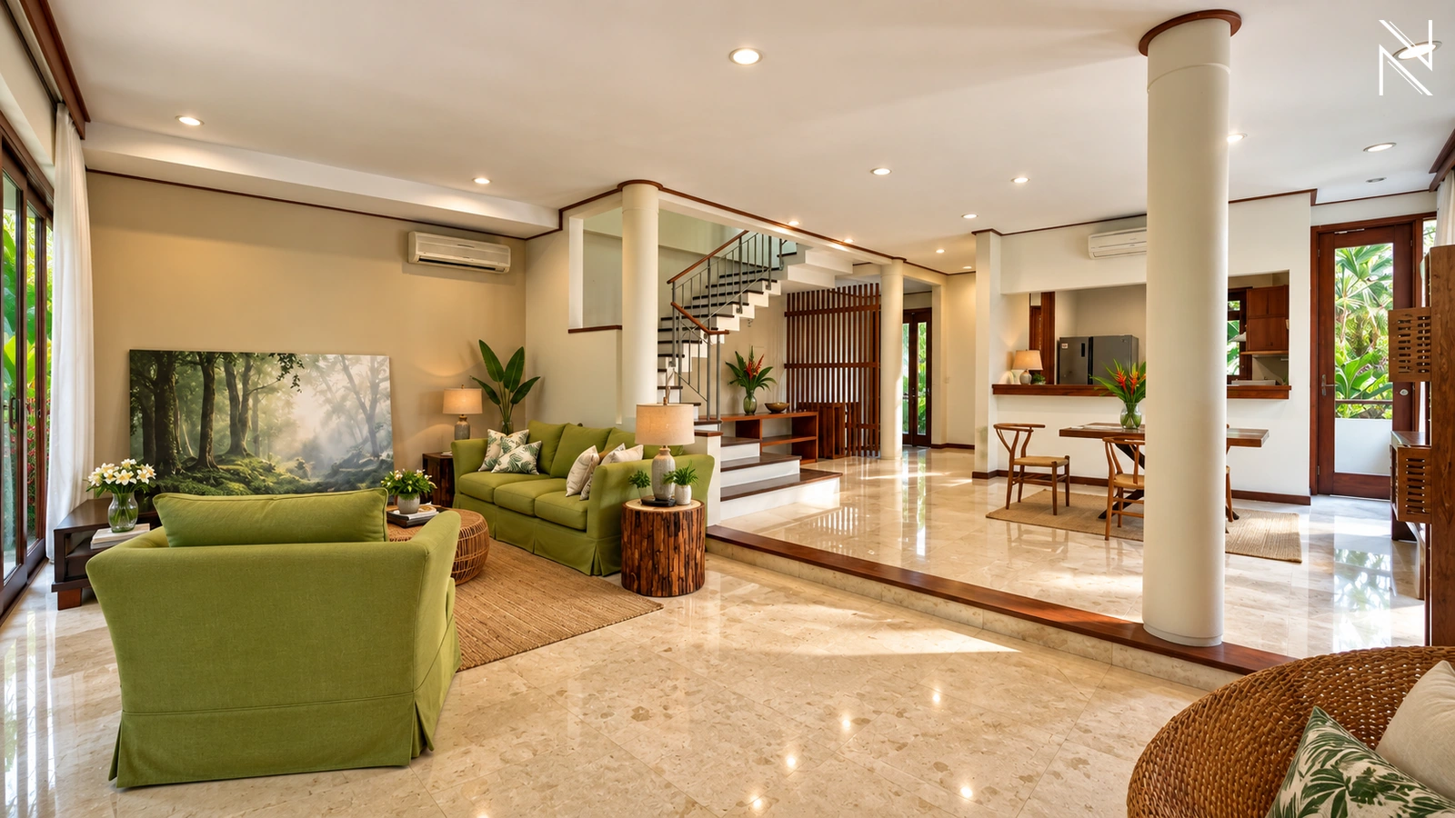 Veranda 1 – KAV T – Ruang Keluarga 02 For Rent 3BR House South Jakarta Cipete CPT235