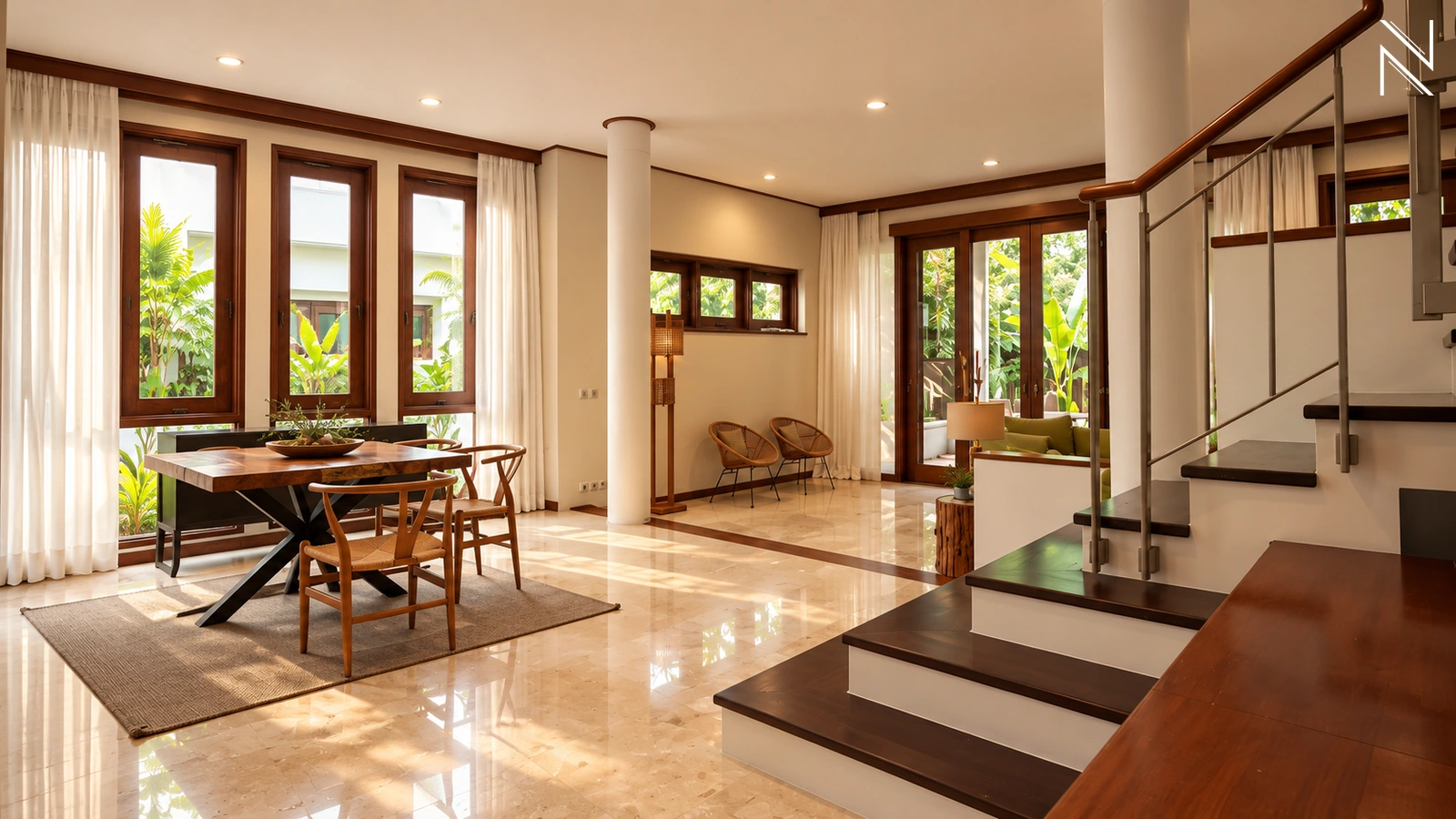 Veranda 1 – KAV T – Ruang Makan 02 For Rent 3BR House South Jakarta Cipete CPT235