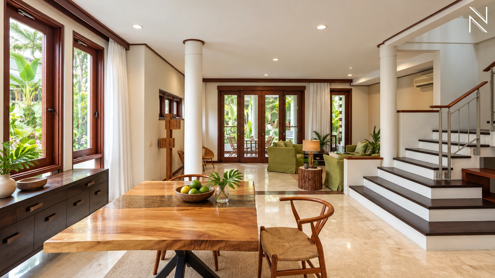 Veranda 1 – KAV T – Ruang Makan 03 For Rent 3BR House South Jakarta Cipete CPT235