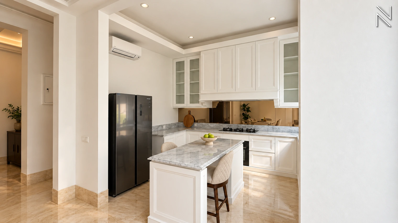 Amari Residence – Type D – Kitchen 01 For Buy 3BR House South Jakarta Kebayoran Baru KBBRS282