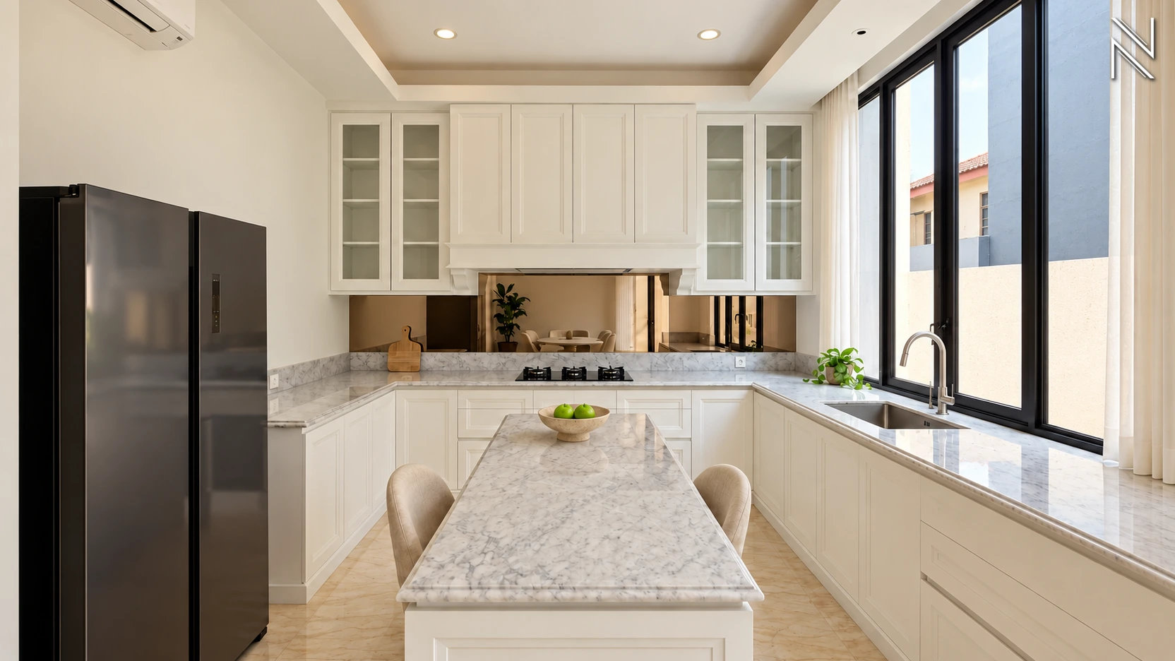 Amari Residence – Type D – Kitchen 02 For Buy 3BR House South Jakarta Kebayoran Baru KBBRS282