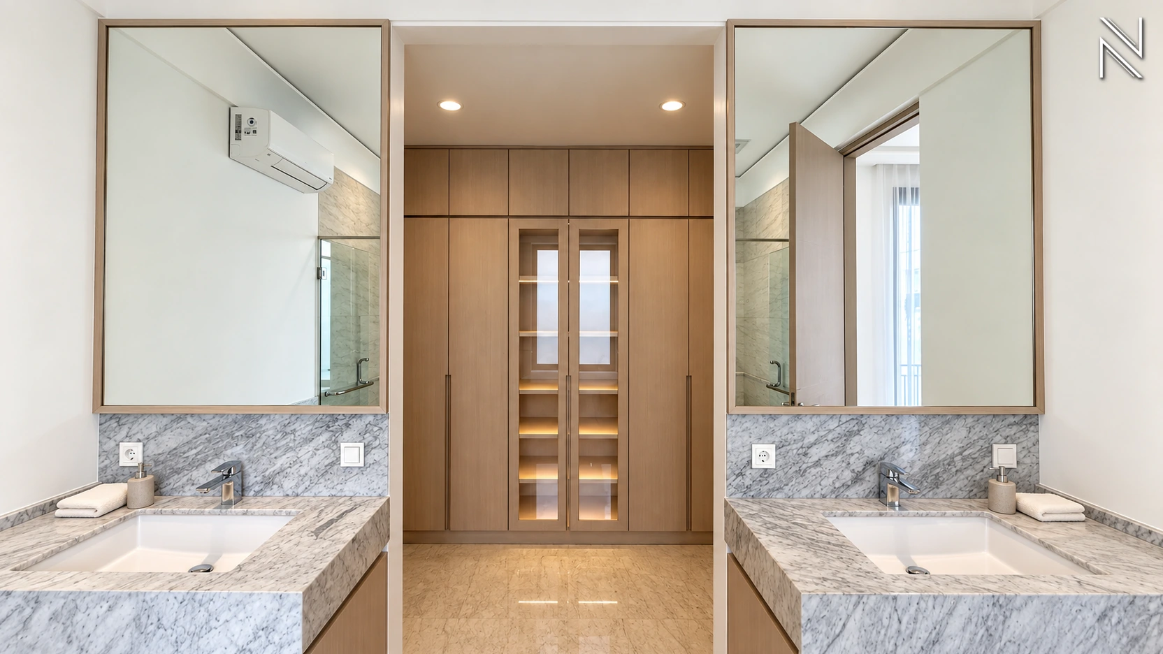 Amari Residence – Type D – Master Bathroom – Vanity For Buy 3BR House South Jakarta Kebayoran Baru KBBRS282