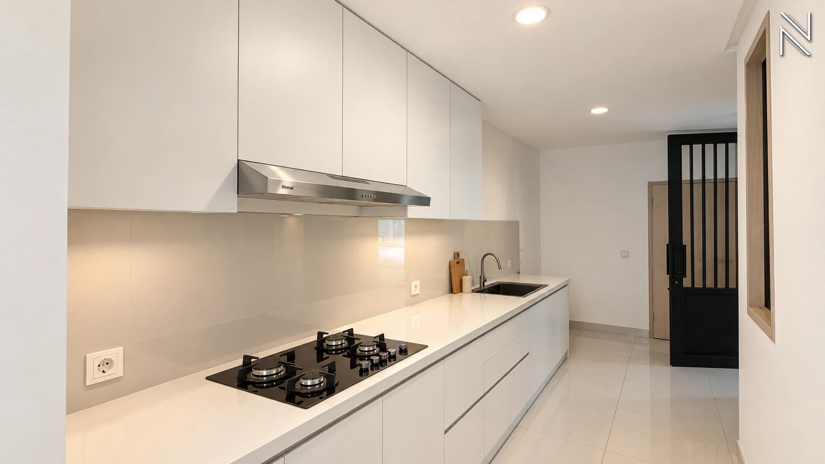 Amari Residence – Type D – Service Kitchen 02 For Buy 3BR House South Jakarta Kebayoran Baru KBBRS282