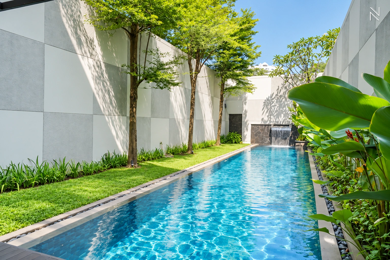 BDN 1 No. 12 Kav C – CLD120 – Pool and Garden – Photo 07 For Rent 4BR House South Jakarta Cilandak CLD120