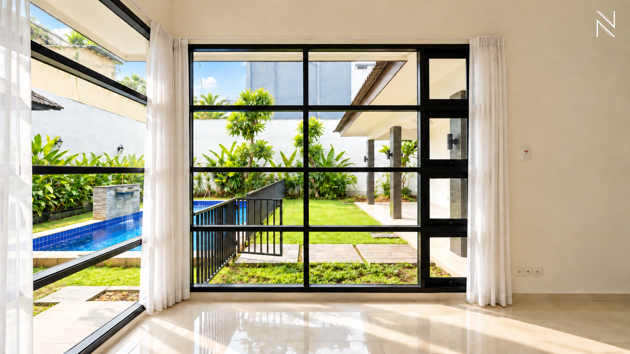 Bangka 9 4B – Jendela Sudut dan View Taman For Rent 4BR House South Jakarta Kemang KMG036