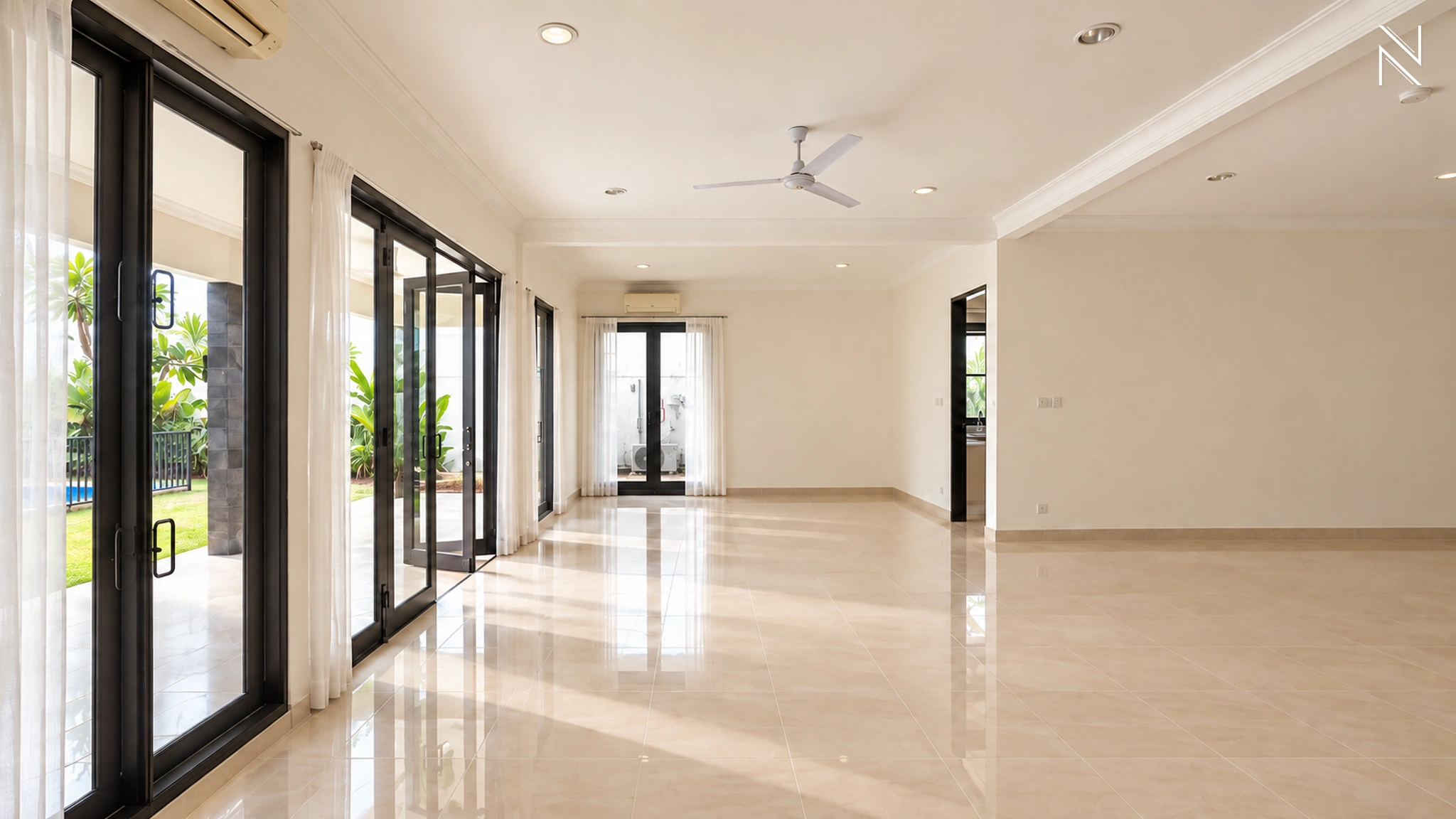 Bangka 9 4B – Ruang Keluarga – Angle 1 For Rent 4BR House South Jakarta Kemang KMG036