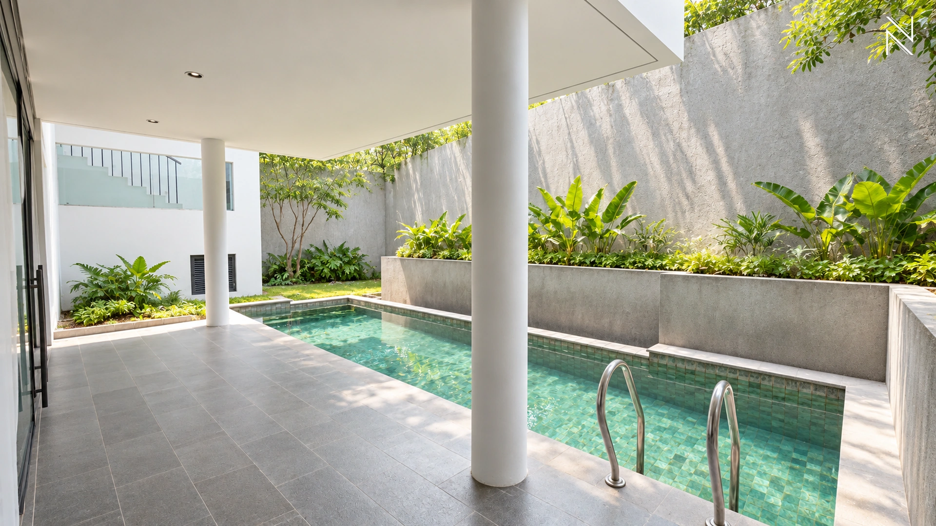Kemang House 78 KAV E – Teras dan Kolam For Buy 3BR House South Jakarta Kemang KMGT143
