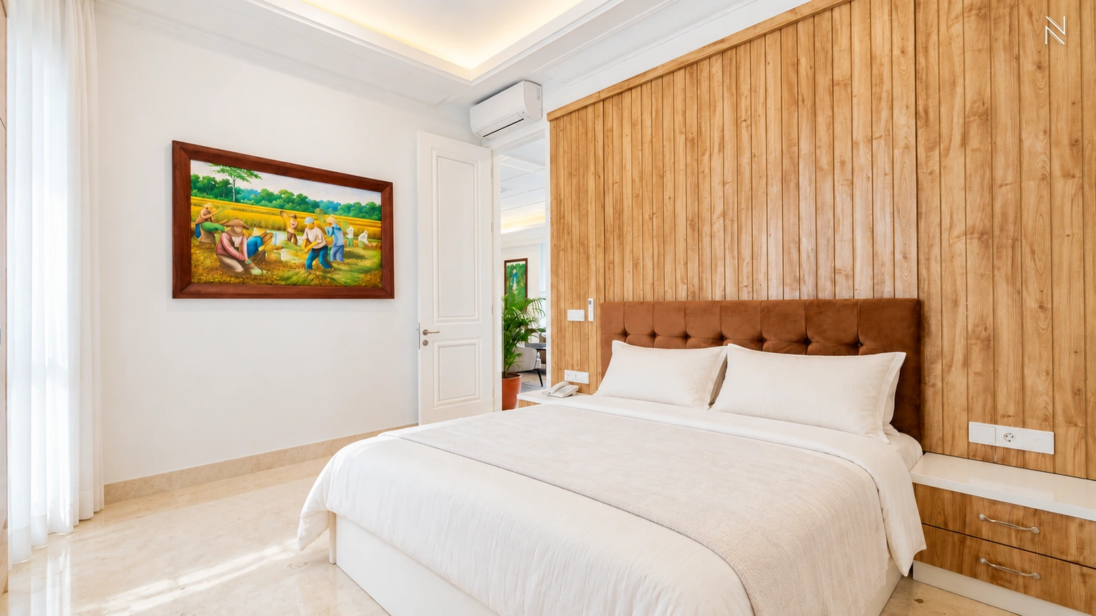 Kemang Selatan 11 No. 6A – Bedroom 2 – Another Angle For Buy 6BR House South Jakarta Kemang KMGS317