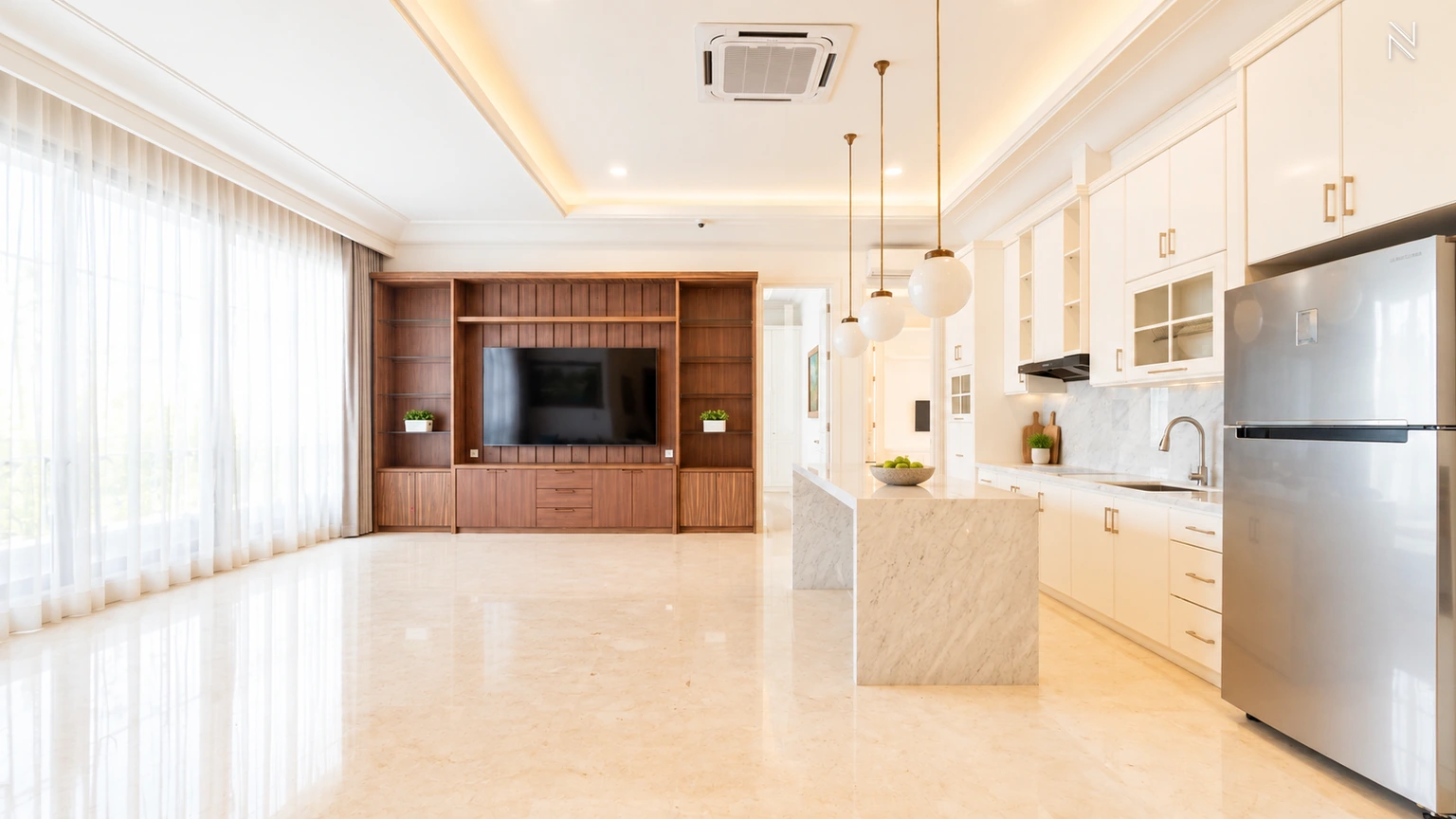 Kemang Selatan 11 No. 6A – Family Area and Kitchen – Second Floor For Buy 6BR House South Jakarta Kemang KMGS317