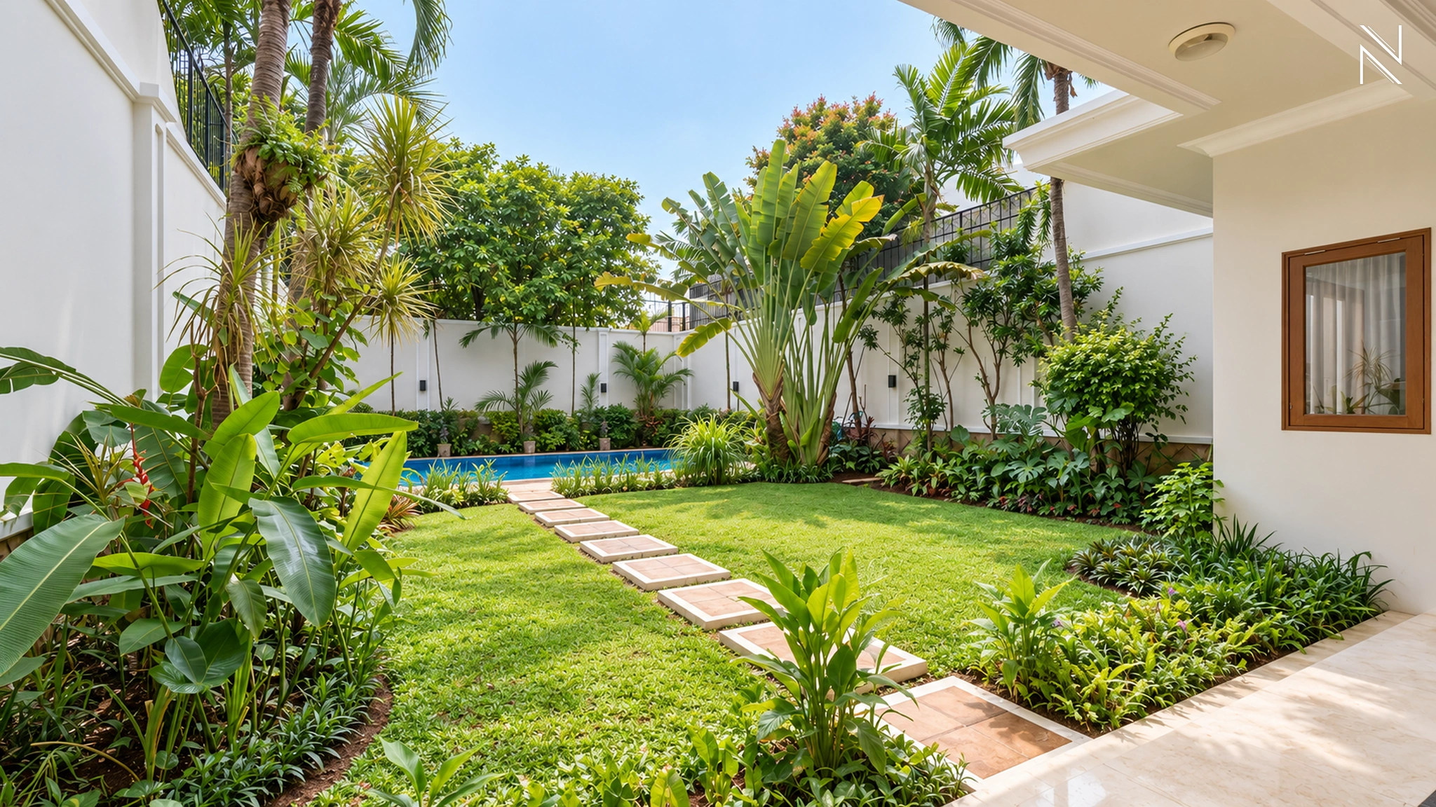Kemang Selatan 1C No. 7 – Garden For Rent 5BR House South Jakarta Kemang KMGS062