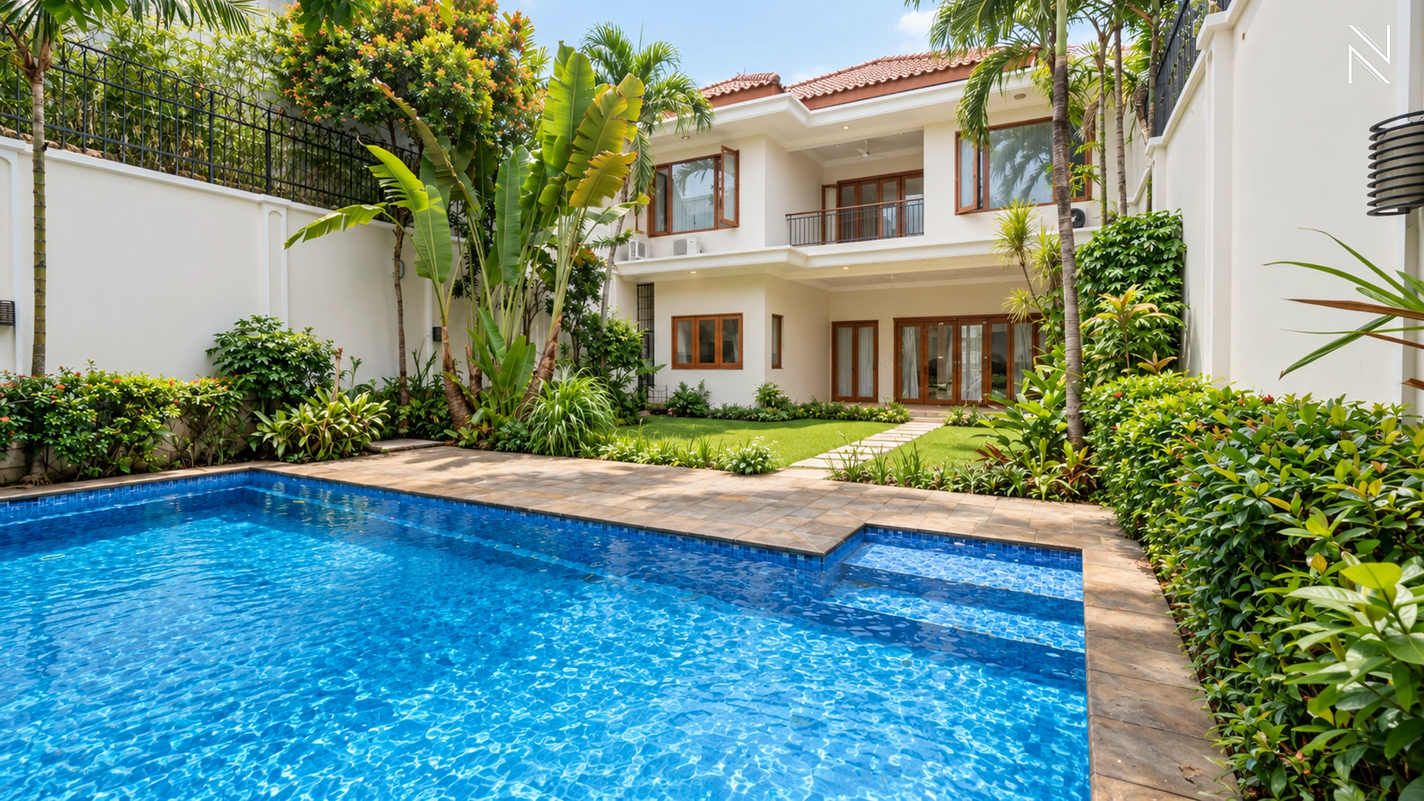 Kemang Selatan 1C No. 7 – Swimming Pool For Rent 5BR House South Jakarta Kemang KMGS062