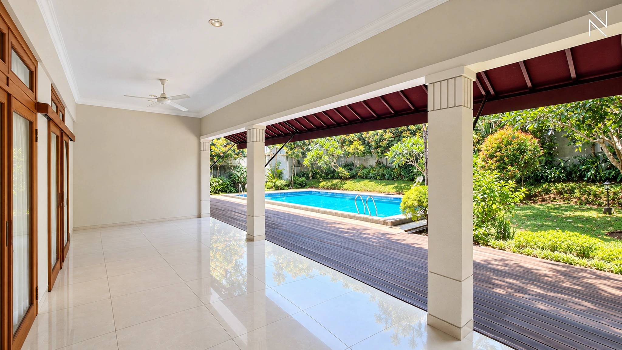 Kemang Selatan 1D No. 13 – Pool Terrace For Rent 4BR House South Jakarta Kemang KMGS020