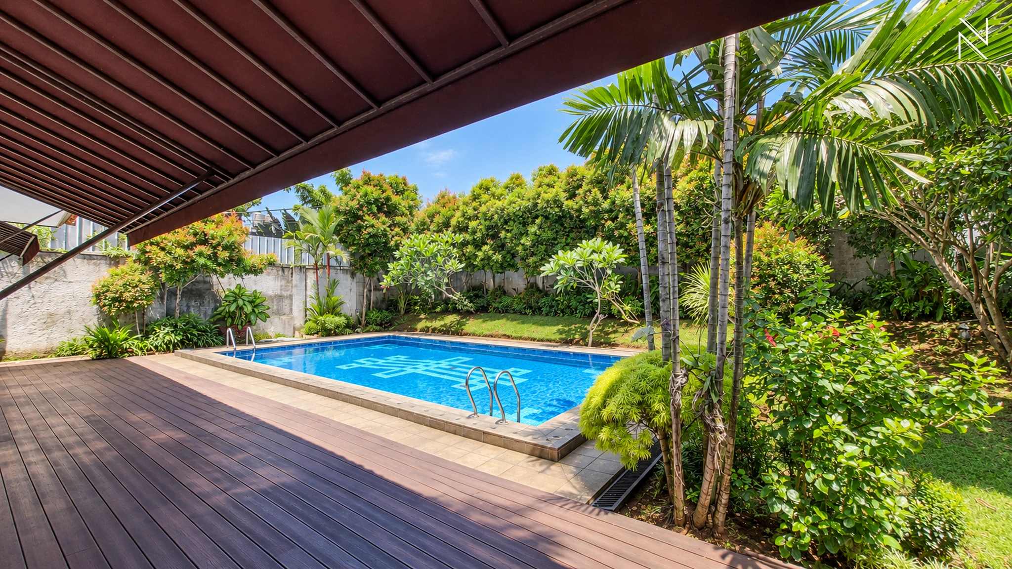Kemang Selatan 1D No. 13 – Swimming Pool For Rent 4BR House South Jakarta Kemang KMGS020