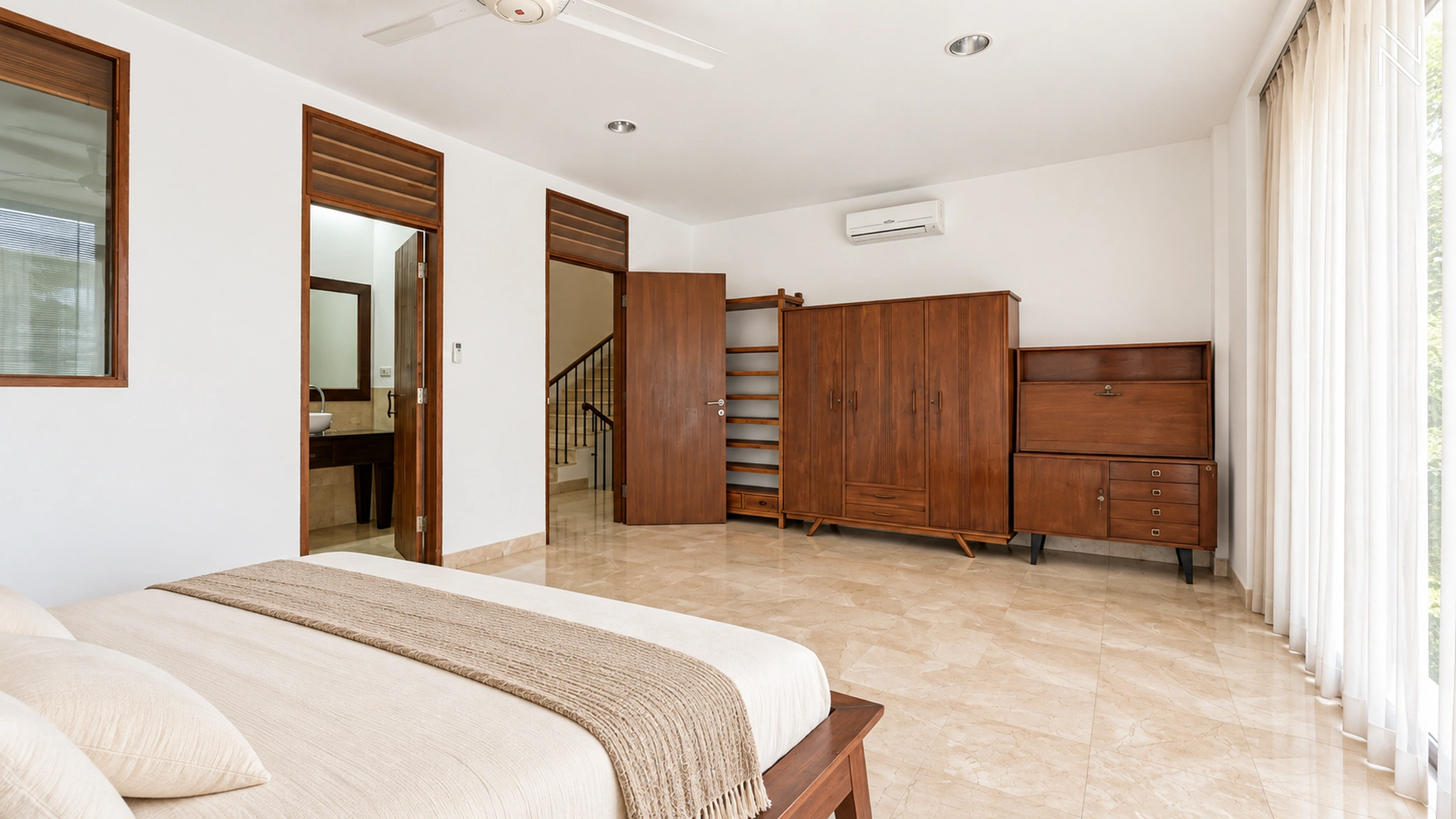 Kemang Selatan 9 No 5A – Bedroom – Angle 3 For Rent 4BR House South Jakarta Kemang KMGS011