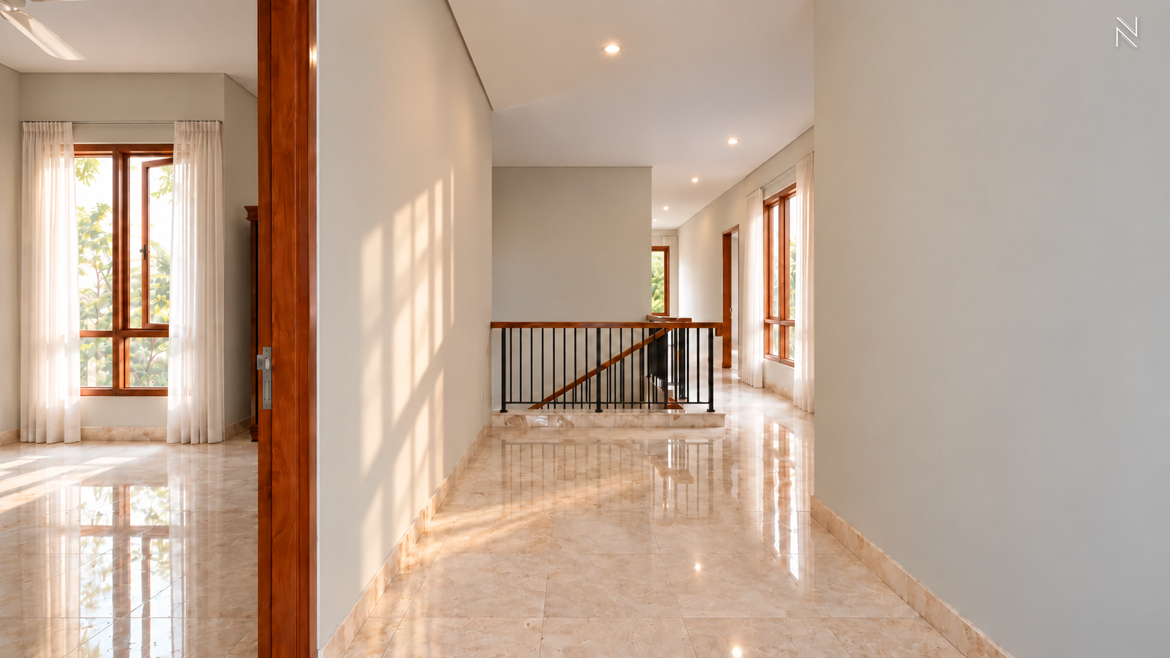 Kemang Selatan XI No 105 Kav B – Upper Floor Corridor – Angle 3 For Rent 4BR House South Jakarta Kemang KMGS143