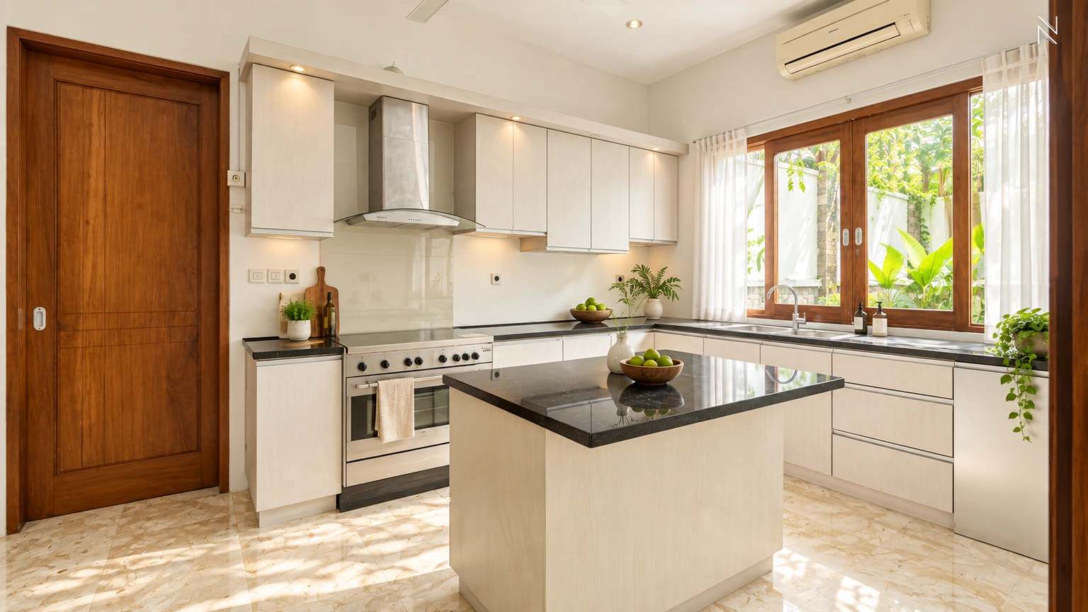 Kemang Selatan XI No 105 Kav H – Kitchen – Range Angle For Rent 5BR House South Jakarta Kemang KMGS135