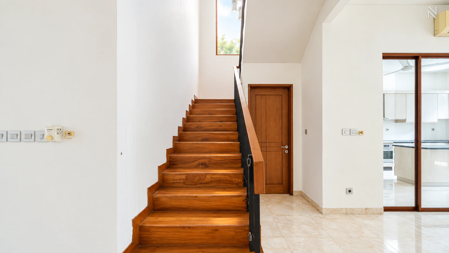 Kemang Selatan XI No 105 Kav H – Staircase – Ground Floor View For Rent 5BR House South Jakarta Kemang KMGS135