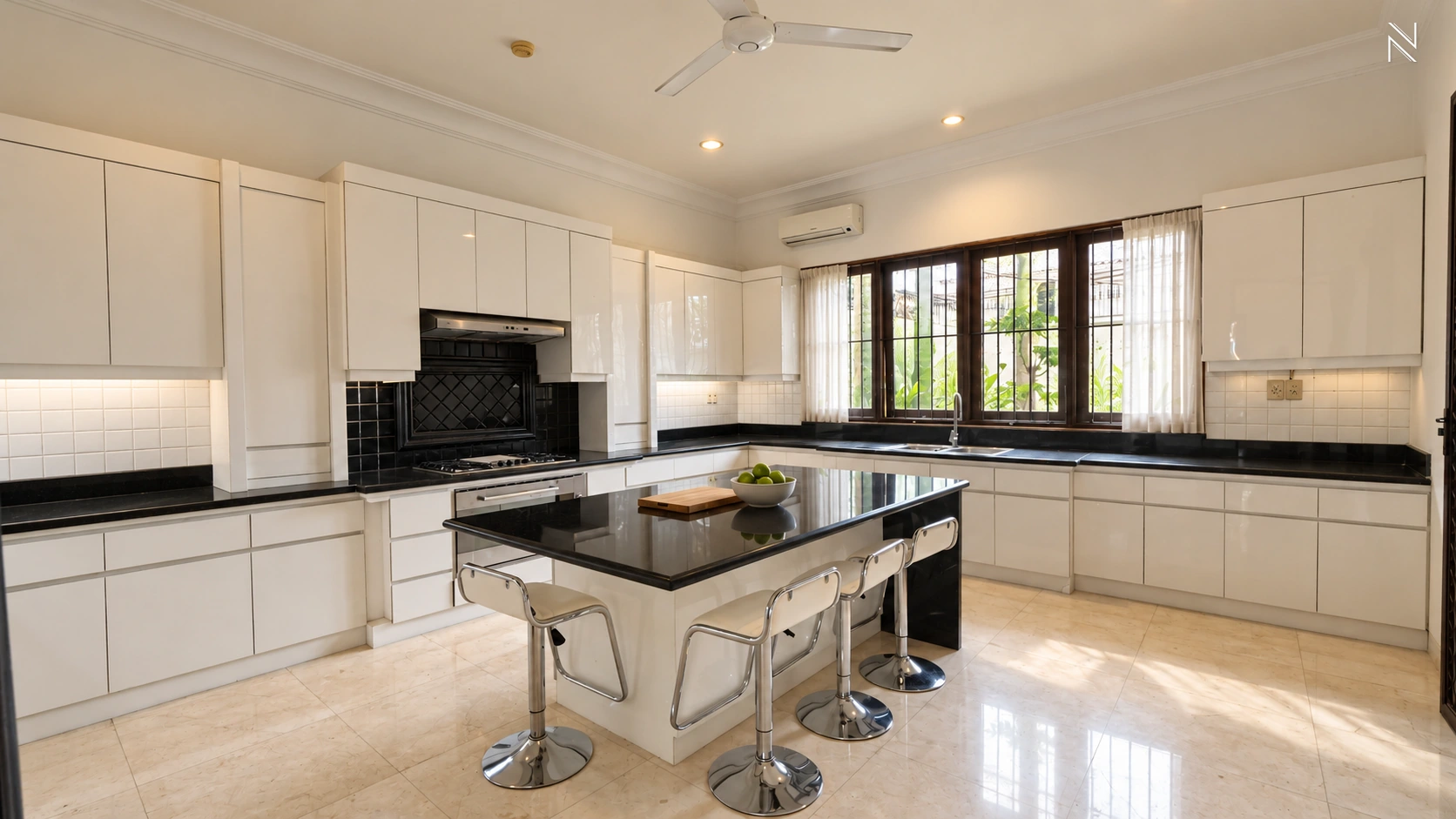 Mushola 150B Kav A – KMGS083 – Kitchen Island Corner View – Photo 58 For Rent 4BR House South Jakarta Kemang KMGS083