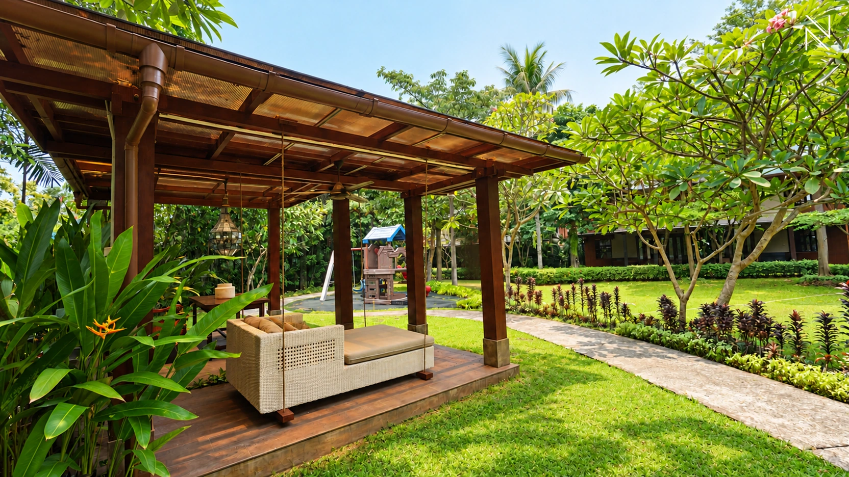 Saraswati Kav D – Gazebo For Rent 3BR House South Jakarta Cipete CPT214