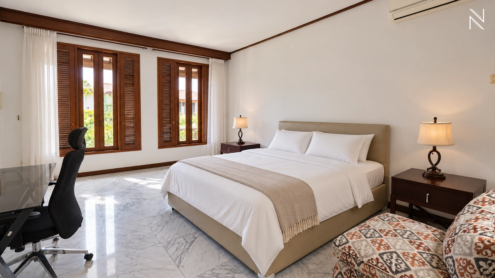 Saraswati Kav D – Kamar Tidur 01 – Sudut 01 For Rent 3BR House South Jakarta Cipete CPT214