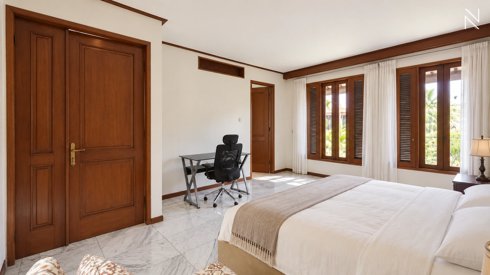 Saraswati Kav D – Kamar Tidur 01 – Sudut 02 For Rent 3BR House South Jakarta Cipete CPT214