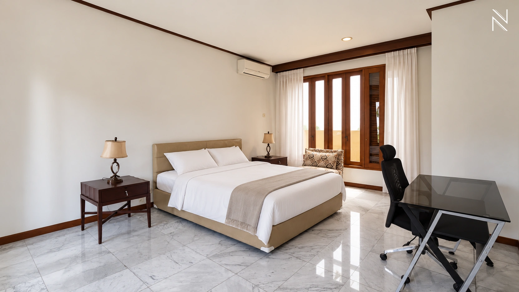 Saraswati Kav D – Kamar Tidur 01 – Sudut 03 For Rent 3BR House South Jakarta Cipete CPT214