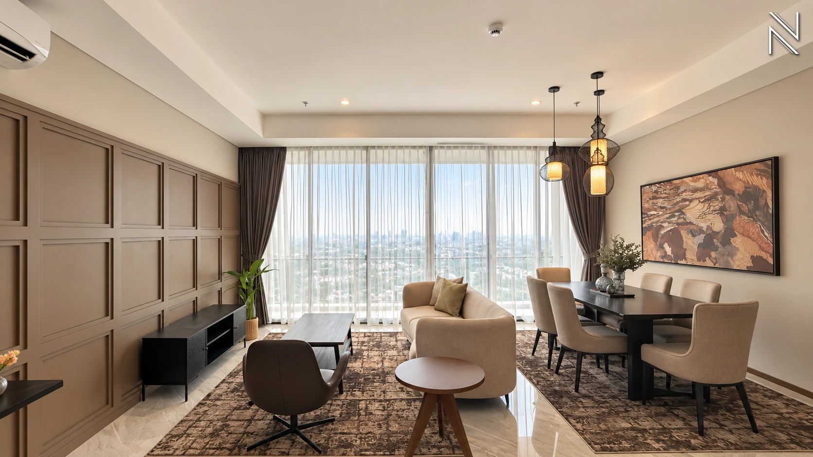The Veranda – 3BR – Living Area 04 – 7437 For Buy 3BR Apartment The Veranda South Jakarta Lebak Bulus VERAS006