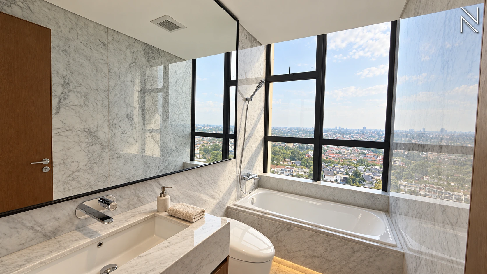 The Veranda – 3BR – Master Bathroom 02 – 7442 For Buy 3BR Apartment The Veranda South Jakarta Lebak Bulus VERAS006
